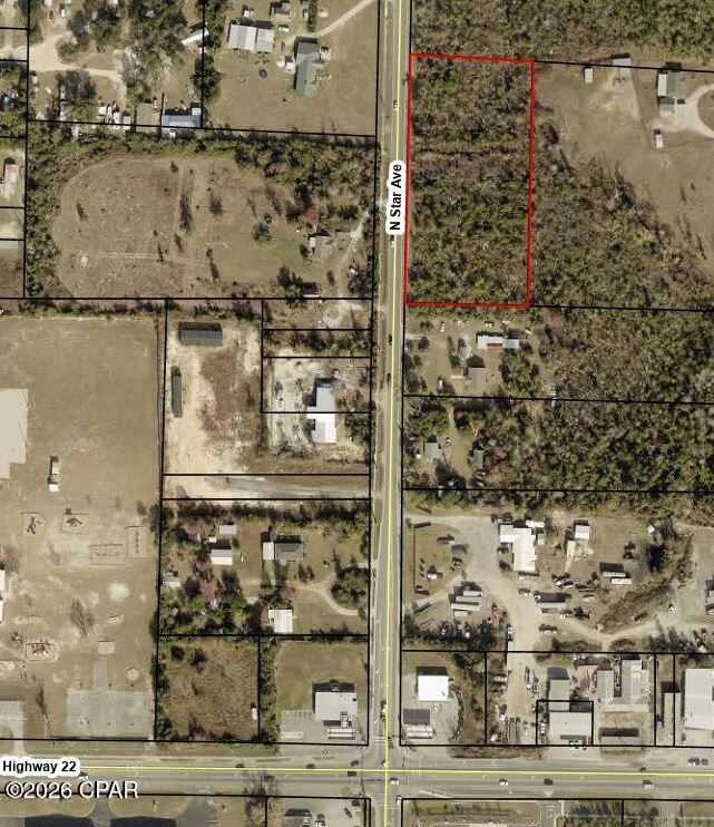 2.6 Acres zoned R-2 in unincorporated Bay County. Flood Zone X with 503 feet facing Star Avenue. This property has a lot of potential!