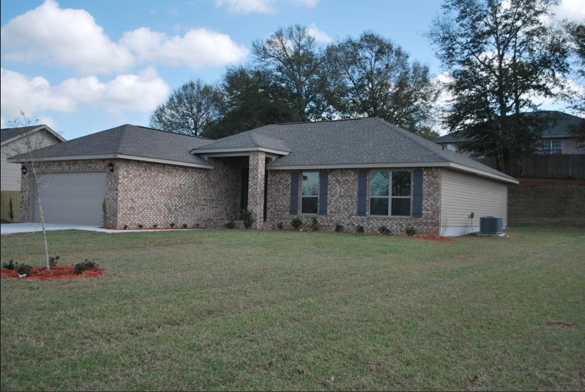This 4 bed/2 bath brick home has a fully sodded and landscaped yard, brick columns, and a grand front porch. This is one of our mostpopular plans and walking through the door will show you exactly why. This home is perfect for first time buyers or growing family.