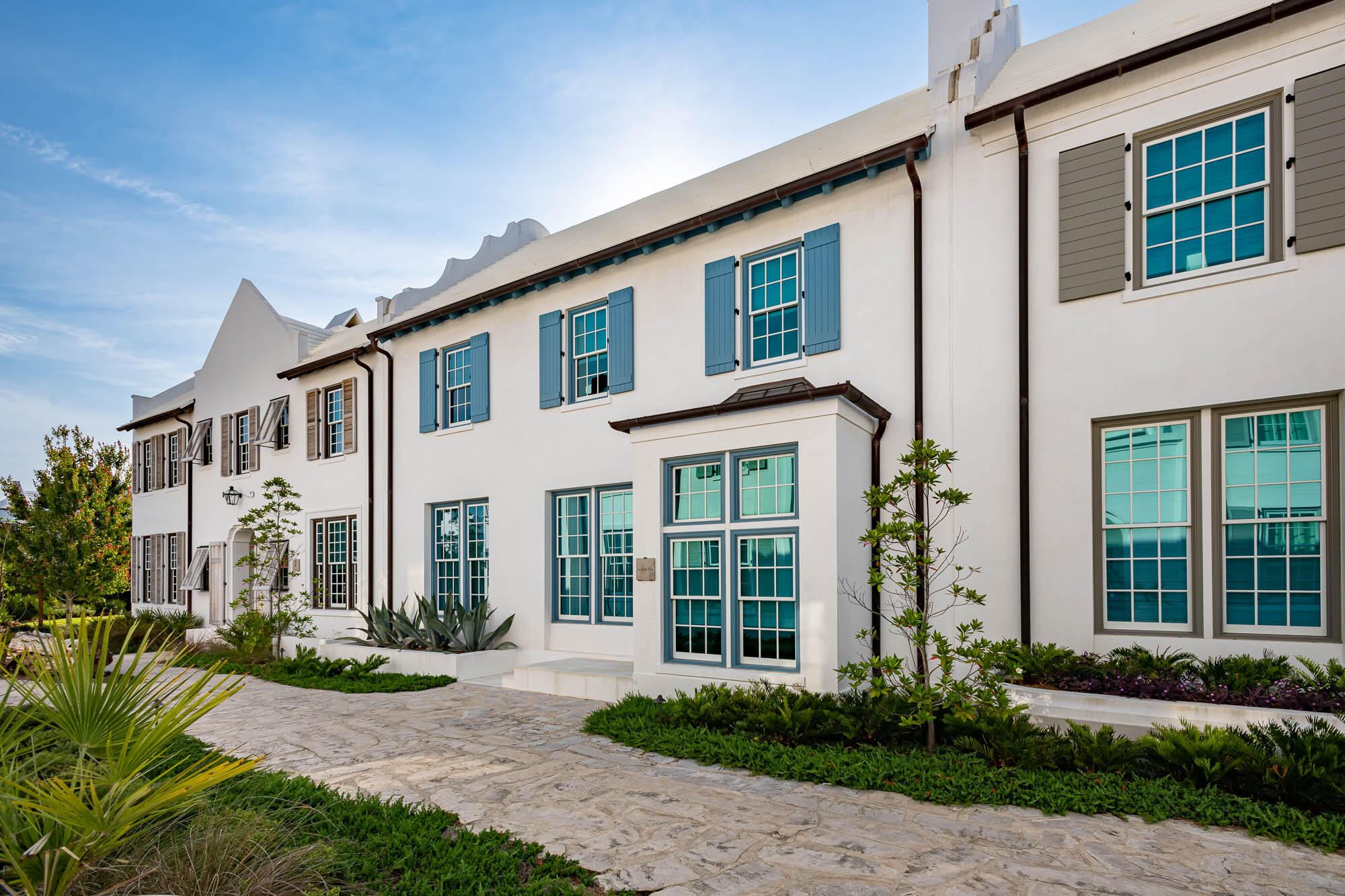 Fronting on the Turtle Bale Pedestrian Path with direct access to the beach and conveniently located to Fonville Park, this 4 bedroom, 4 ½ bath home with 3,705 conditioned square feet designed by Historical Concepts, embodies the best of life at Alys Beach. The home features a generous kitchen and great room that opens onto a covered loggia accessing the large courtyard and private pool area. A first-floor master bedroom overlooks the home's courtyard.  The 2nd floor introduces a gracious master bedroom with walk in closet and opens to a family sitting area along with two additional guest bedrooms and ensuite bathrooms.