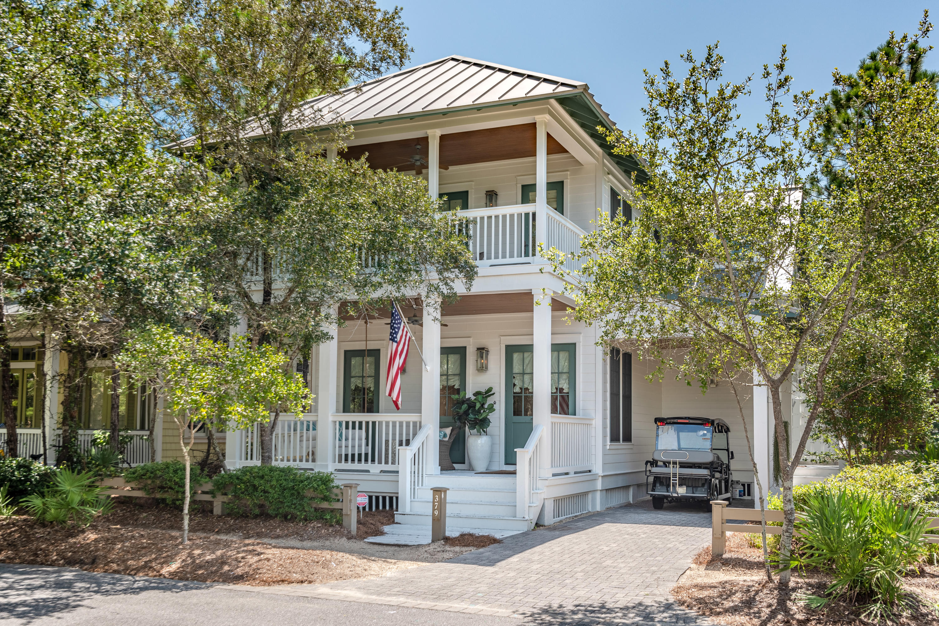 It would be difficult to find a more perfect location for family fun in WaterColor.  Overlooking a beautiful reflecting pond, the soccer field, and with views of the Camp WaterColor pool, 379 Spartina represents carefree living at its finest.  

Four bedrooms across 3,100 square feet provide generous and inviting comfort for guests.  The spacious master suite, with its spa-style bathroom, sitting area, and gas burning fireplace, is an owner's retreat rare for the community

A summer kitchen is located on one of the home's 4 porches and balconies.  The porch off of the main area extends living space outward to the surrounding park and preserve.  

Mature landscaping, meanwhile, provides privacy for this home that would otherwise be center stage.  379 Spartina is a crowd pleaser.