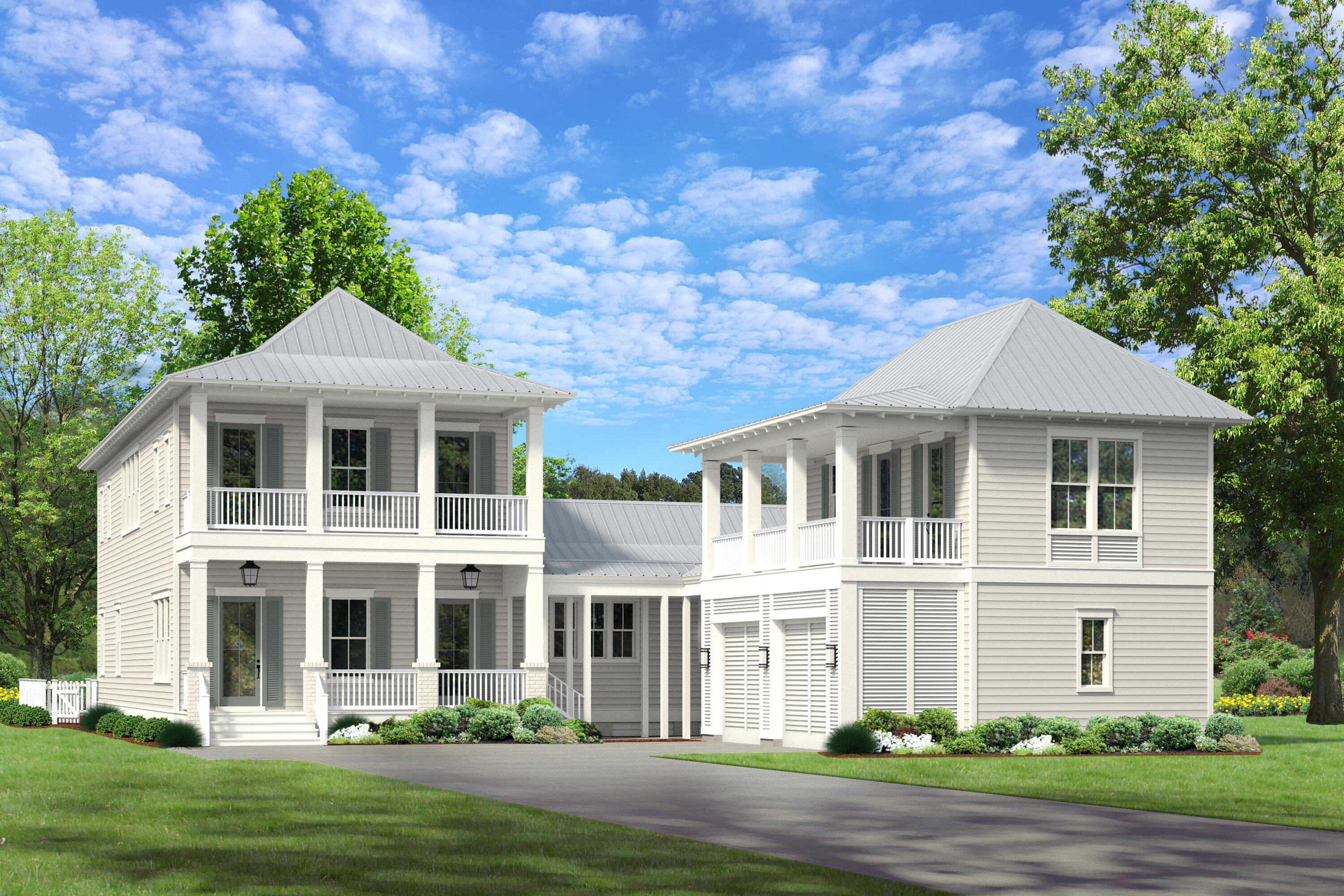 New from Key Lime Construction in Powell Landing East, the Bienville is a 4,105 square foot home with 4 bedrooms, 4.5 bathrooms, including a carriage house, and a stunning outdoor living space. This brand new custom floor plan welcomes you into a formal foyer leading into a grand kitchen, living, and dining room. The main living space is highlighted by 11' coffered ceilings, a true chef's kitchen with quartz countertops, a spacious scullery, and Wolf & Sub-Zero appliances, as well as a linear living room fireplace perfect for cozy nights spent at home. An oversized laundry room offers plenty of cabinetry for storage as well as a built-in office nook. The primary suite in the Bienville plan is a true retreat offering room for a seating area, a dedicated dressing area with a vanity and massive walk-in closet, and a luxurious ensuite bathroom with double vanity and large walk-in shower with a freestanding tub. The outdoor living is one of the most attractive spaces in this home. The screened porch is large enough for comfortable seating as well as an outdoor dining setup all overlooking a private pool & spa with a sunshelf and bench seating. The natural brick cabana is the perfect place to relax or entertain by the outdoor fireplace and grill at the summer kitchen. The second floor features two additional generously sized bedrooms each with their own bathroom and a shared living room with French doors. Also included is a charming carriage house suite above the 2-car garage with a kitchenette, full bathroom, and private balcony. Additional features of this new construction home include a 25KW gas Generac generator as a back-up power source for the main house, engineered hardwood flooring throughout, crown molding in living areas and bedrooms, impact rated windows and doors, above code insulation in walls and floors to improve energy efficiency and sound control, and more! Key Lime Construction homes in Powell Landing East are characterized by a unique design for each home and beautifully selected finishes that add personality and charm to a new construction home. 

Experience refined coastal living in one of Watersound Origins' most sought-after neighborhoods nestled alongside Lake Powell. The Watersound Origins community offers an unparalleled lifestyle in South Walton - exceptional amenities, notoriously friendly and welcoming atmosphere, zero short-term rentals, and close proximity to all that 30A and Inlet Beach has to offer. Enjoy the zero-entry pool, playground, sports courts, and fitness center at the Village Commons, play a round of golf or foot golf at the Origins Golf Course, or take a walk along the many miles of walking and biking trails that wind all throughout the neighborhood! The new Watersound Town Center located at the entrance to the community offers several fantastic dining options (casual and formal), medical services, Starbucks, Publix, a Pavilion that hosts events year round, and more!