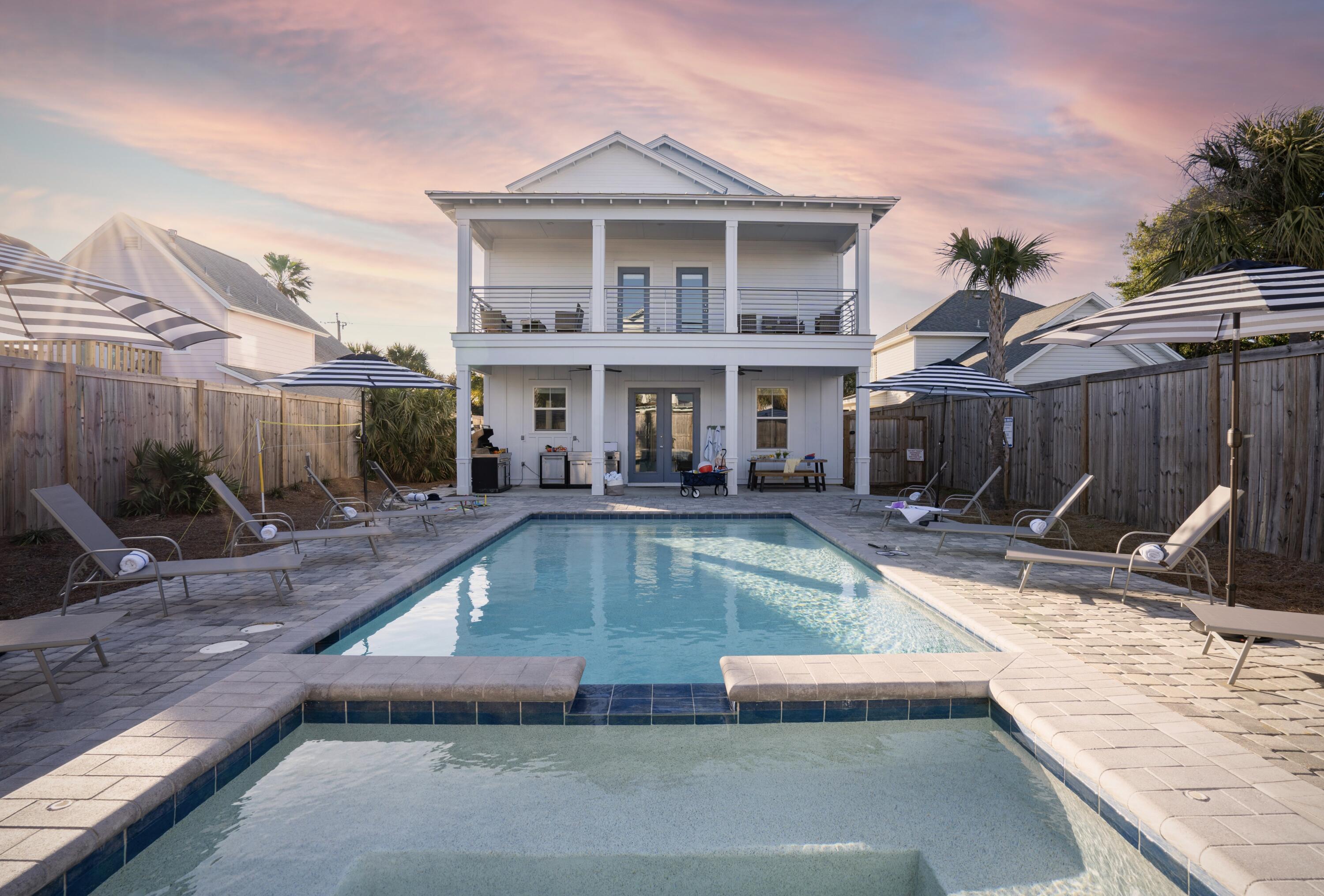 Investors Dream! Long term Lease in place of $12,625 per month that covers your mortgage, taxes, insurance. 

All other expenses paid by tenant!

Oh AND they allow you 3 weeks per year to enjoy it!!

This 8 Bedroom 9 Bathroom home is is ideally located just a short walk or golf cart ride to Shirah public beach access and close to great coastal restaurants, a world class spa, premium shopping, fun entertainment, and beautiful Henderson Beach State Park. This home provides the perfect setup for outdoor entertaining with an oversized saltwater pool, cascading waterfall hot tub, large pool deck, outdoor kitchen & grilling area, and expansive balconies. Boasting 4,140 sq ft, this home features 6 king master suites and two custom bunk rooms all with private en suite baths.