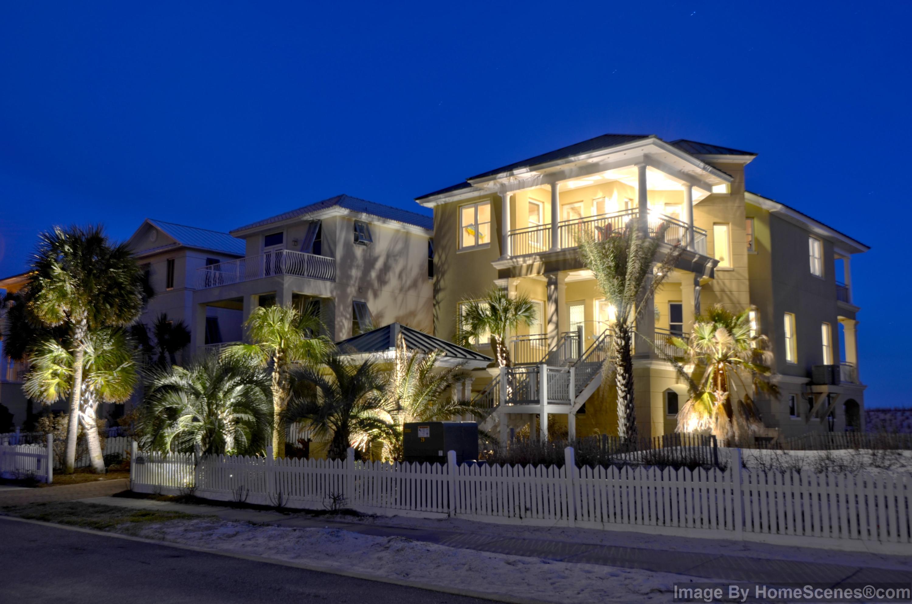 PRICE REDUCED! GULF FRONT.....You will never miss a sunset !!
Stunning POURED CONCRETE home with unobstructed views of the Gulf and East Pass in Gated Beach community Destin Pointe. Four bedrooms and three bathrooms plus room for a game room on the lower level make this a perfect primary residence, vacation rental or second home. This home also features a 2 car garage. Located on a cul-de-sac in Destin Pointe, this gorgeous home is ready for Lazy days spent on the beach that is right outside your back door and evenings spent watching the sunset from any of the FIVE balconies! 3 stories and plenty of room with just under 3,000 sq feet. This residence features a private beach walk over. A MUST SEE !