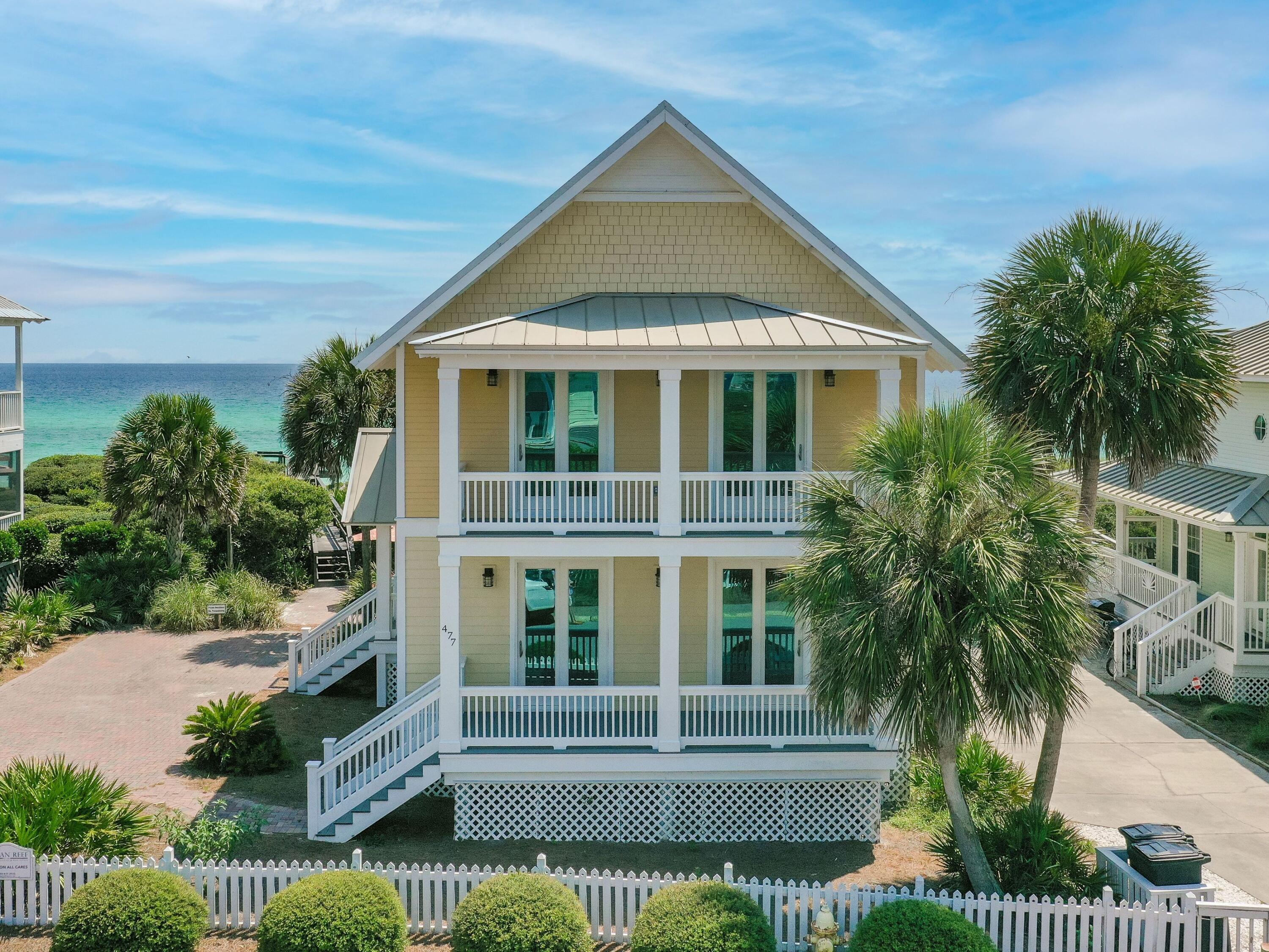 Admire this stylish two-story beach house that stands on an oversized lot in an enviable gulf-front position. Tucked away south of Scenic Highway 30A in Old Florida Beach, this spacious Florida cottage was one of the original homes to be built in this neighborhood. It opens the door to many options as a lucrative vacation rental or family beach house.There's ample space to add a pool, coach house or perhaps a new home on this generously sized lot. The land extends down to the waterline and has its own private beach access and seating area overlooking the water. Uninterrupted gulf views add to the breathtaking appeal of this well-maintained home, which is ideal for multi-generation families sharing quality time together. The layout includes a kitchen, family room and bedrooms on both floors There's a community pool nearby for a swim after your early morning run along the picturesque white sandy beach. Tucked away off-the-beaten-path, this handsome home is deceptively close to Gulf Place shops, restaurants and amenities. Nature lovers, boaters and fishing enthusiasts will find themselves a stone's throw from Draper Lake, a coastal dune lake with community dock.