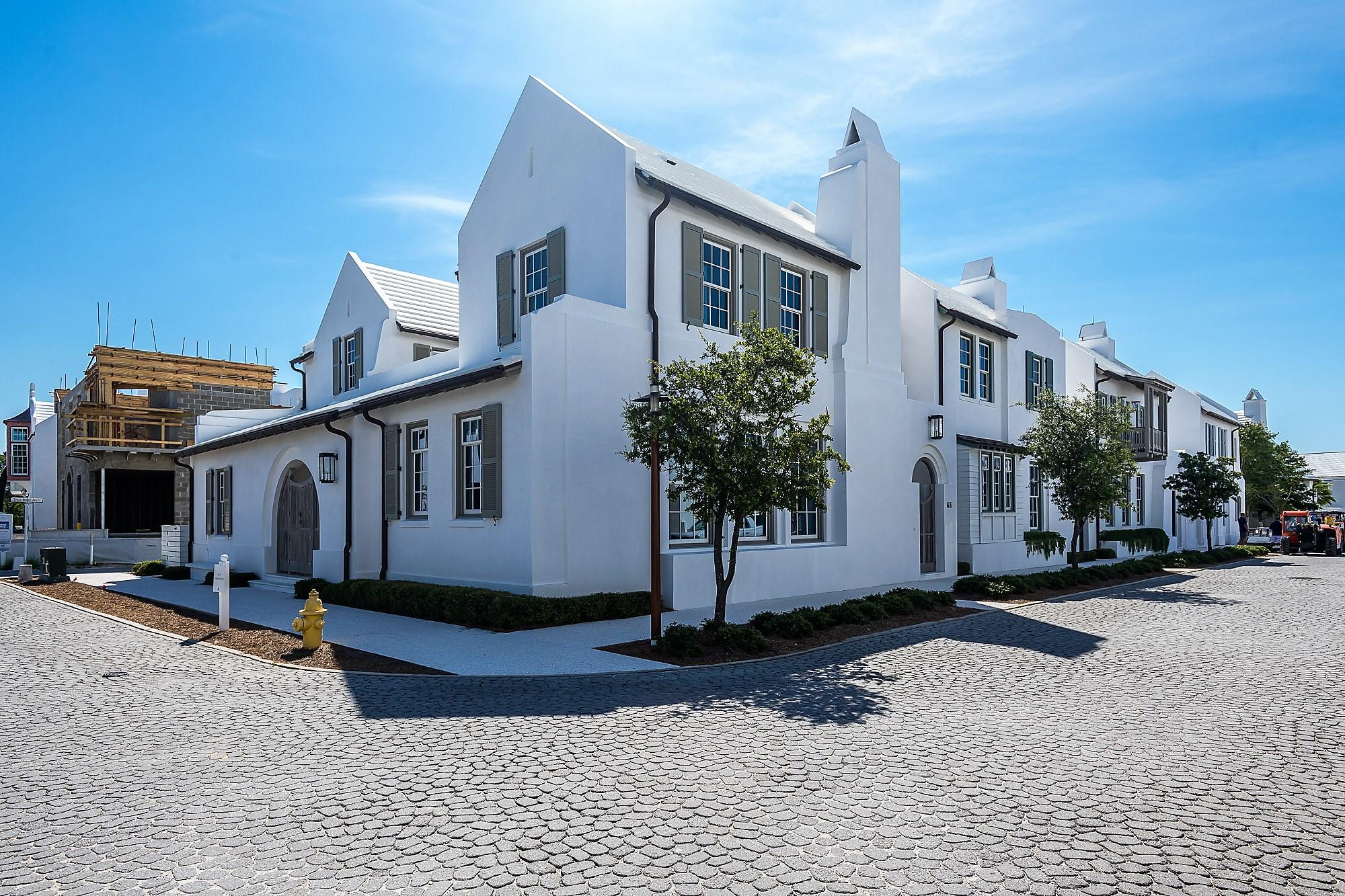 Eric Watson P.A. Architecture delivers Alys Beach lifestyle at its finest in this 3,013 square foot design. Ideally located on a corner homesite reveals the one of a kind architecture showcasing the beautiful elevations of the home. This custom home personifies the Bermudan, Antiguan, and Guatemalan design influence Alys Beach has captured.
This stunning home is strategically nestled steps away from the emerging Town Center, Caliza Pool & Restaurant, and the 15,000 square foot Zuma Fitness Center which recently opened. Placement of this stunning home is kept within the heart of Alys Beach. Entertaining & livability is not questioned with this property. The private owners Beach Club is now under construction scheduled to open early Fall 2020.
The home allows for full-time residency with the generous living aspects the home offers both indoors & out.  This 4 bedroom property plus bunk room hosts 4 full bathrooms plus a powder room.  Custom interior wood doors hand crafted by E. F. San Juan are seamlessly set into the walls of Venetian Plaster from floor to ceiling.  

The home's 4 bedrooms provide one guest master suite on the 1st floor having the main master suite on the 2nd floor.  The 1st floor master suite opens to views of the lush courtyard & pool with the 2nd floor main master having north & south windows carrying natural light throughout.  Each of the master suites provide dual vanities with the main master suite having a soaking tub with a separate shower.  

The 1st floor carries Rice White Peacock Paver flooring throughout which continues to the courtyard surrounding the pool.  The 2nd level floors are warmed by natural White Oak throughout transitioning to the various stone floors of the bathrooms.  All rooms of the home receive cascading natural light. 

Saving the best for last is the magnificent kitchen, dining, and living area open to all.  This space is occupied with tall ceilings hosting gorgeous double hung windows running opposite of each other allowing for amazing transitional light.  The northern window wall looks upon the lush courtyard and its pool.  The gourmet kitchen surrounds the home's large Butcher Block island with sink and dishwasher which look through to the dining & living rooms back dropped by a fireplace.  Stainless Sub Zero & Wolf appliances add to the homes clean, modern lines.  

Additionally, the home offers a two-car garage with ample storage, the home is offered turnkey inclusive of all furnishings.  This home is a must see.