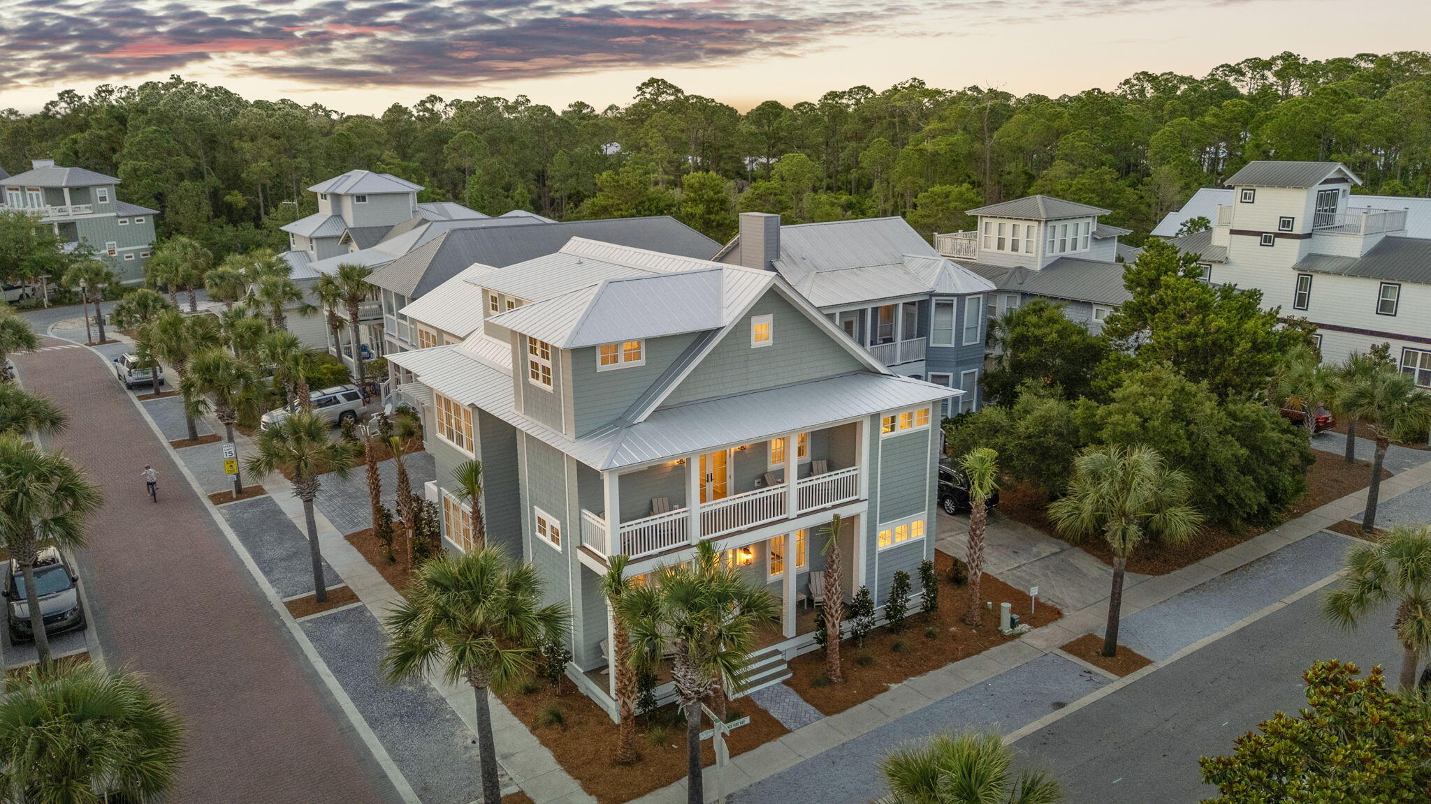 Exquisite New Construction Coastal Estate in Seacrest Beach! Welcome to unparalleled luxury in the heart of Seacrest Beach, where this breathtaking brand-new masterpiece, crafted by the esteemed Ryan Harp Construction with interiors by the visionary James Design, redefines coastal elegance. Nestled on a corner lot, this 4,020+ square foot residence offers a seamless blend of sophistication, comfort, and functionality, complete with ample parking and a two-car garage.
This architectural gem features 5 generously appointed bedrooms and 6.5 impeccably designed bathrooms, including a serene first-floor bedroom with en-suite bath, perfect for guests or multigenerational living. The first floor is an entertainer's dream, showcasing an expansive open-concept kitchen, living, and dining area bathed in natural light. The gourmet kitchen, equipped with top-tier appliances and custom cabinetry, flows effortlessly into the living space, where oversized sliders open to an outdoor living area. Here, a private heated saltwater pool sparkles within a lush courtyard adorned with low-maintenance artificial turf, enveloped by sleek concrete privacy walls for ultimate seclusion.
Ascend to the second floor to discover three spacious bedrooms, each with luxurious en-suite baths and access to multiple private porches, offering tranquil spaces to unwind. A dedicated study provides a quiet retreat for work or reflection, while a second laundry room adds convenience. The third floor unveils a versatile flex space, designed for leisure and entertainment, complete with plush seating, gaming tables, and an additional full bathrooman ideal haven for family gatherings or casual hangouts.
Above the two-car garage, a charming private carriage house elevates this property's allure, featuring a full kitchen, cozy bedroom, and stylish bathroom, perfect for guests, extended family, or rental potential. Additional highlights include a first-floor half bath, a well-appointed utility room, and meticulous attention to detail in every finish, from designer lighting to custom millwork.
Situated in vibrant Seacrest Beach, steps from Rosemary and Alys Beach, this home offers the ultimate in coastal living with access to world-class dining, shopping, and recreation along Scenic Highway 30A. Whether as a primary residence, vacation retreat, or investment property, this extraordinary estate promises a lifestyle of unmatched luxury and serenity. Don't miss the opportunity to own a piece of paradiseschedule your private tour today!