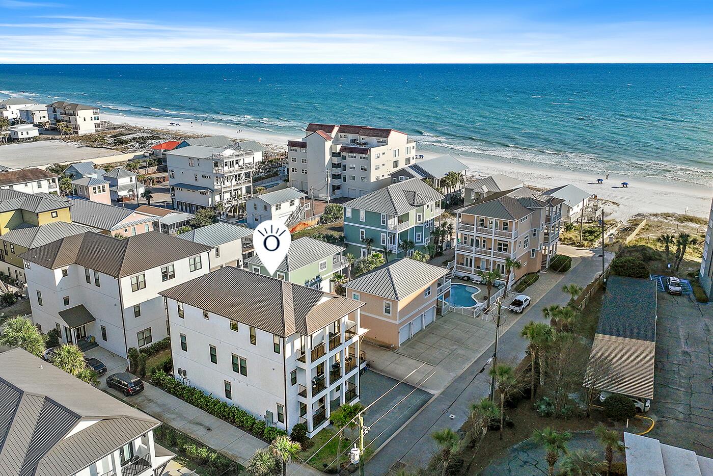 Property is currently under contract with a 72 hour kick out clause.Just steps from the sugar-white sands and emerald waters of the Gulf, Arcadia Sands, 217 Snowdrift Road, is an architectural masterpiece designed for both luxury living and high-income rental potential exceeding $290k+. Nestled in a private, gated enclave, this newly constructed home spans over 5,000 square feet and offers an impressive 10 bedrooms, 10.5 baths, private pool, theatre, an elevator, and an array of world-class amenities.
From the moment you step inside, the expansive floor plan welcomes you with floor-to-ceiling windows, flooding the space with natural light and showcasing the home's modern coastal elegance. The main living area on the second level is an entertainer's dream, featuring a designer-appointed a gourmet chef's kitchen outfitted with high-end Viking appliances, and a stylish bar and dining area perfect for hosting. Just beyond, a long private balcony offers breathtaking Gulf views, creating the ideal setting for morning coffee or evening cocktails.
Each king suite is designed for ultimate comfort and privacy, featuring luxurious en-suite baths and refined finishes. The primary suite, located on the top floor, is a true retreat with stunning Gulf views, a spa-inspired bathroom, and private balcony access. The home features a bunk room for added versatility, providing a fun and functional space for guests of all ages.
Beyond its interiors, this home delivers an unparalleled outdoor experience. A private pool, inviting hot tub, and spacious fenced-in backyard set the stage for relaxation and entertaining, while the outdoor grilling and dining space make hosting effortless. Whether soaking up the sun poolside or unwinding in the hot tub under the stars, this backyard is designed to be a personal paradise.
Entertainment reaches new heights with the state-of-the-art home theater, featuring a massive screen, plush stadium seating, and additional lounge space for a true cinematic experience. Perfect for movie nights, game days, or simply escaping into your favorite film, this space enhances the home's resort-like atmosphere.
Located just a two-minute stroll from its deeded beach access, this home offers effortless access to Miramar Beach's pristine shoreline. Set in an exclusive gated community south of US Hwy 98, it's also just minutes from the high-end shopping and dining of Grand Boulevard and Silver Sands Premium Outlets, making it one of the most sought-after addresses on the Emerald Coast.
Whether you're looking for a stunning full-time residence, a luxurious vacation getaway, or a high-performing rental investment, 217 Snowdrift Road is a rare opportunity to own a turnkey coastal retreat. Don't miss your chance to experience the pinnacle of Gulf Coast luxuryschedule your private viewing today!