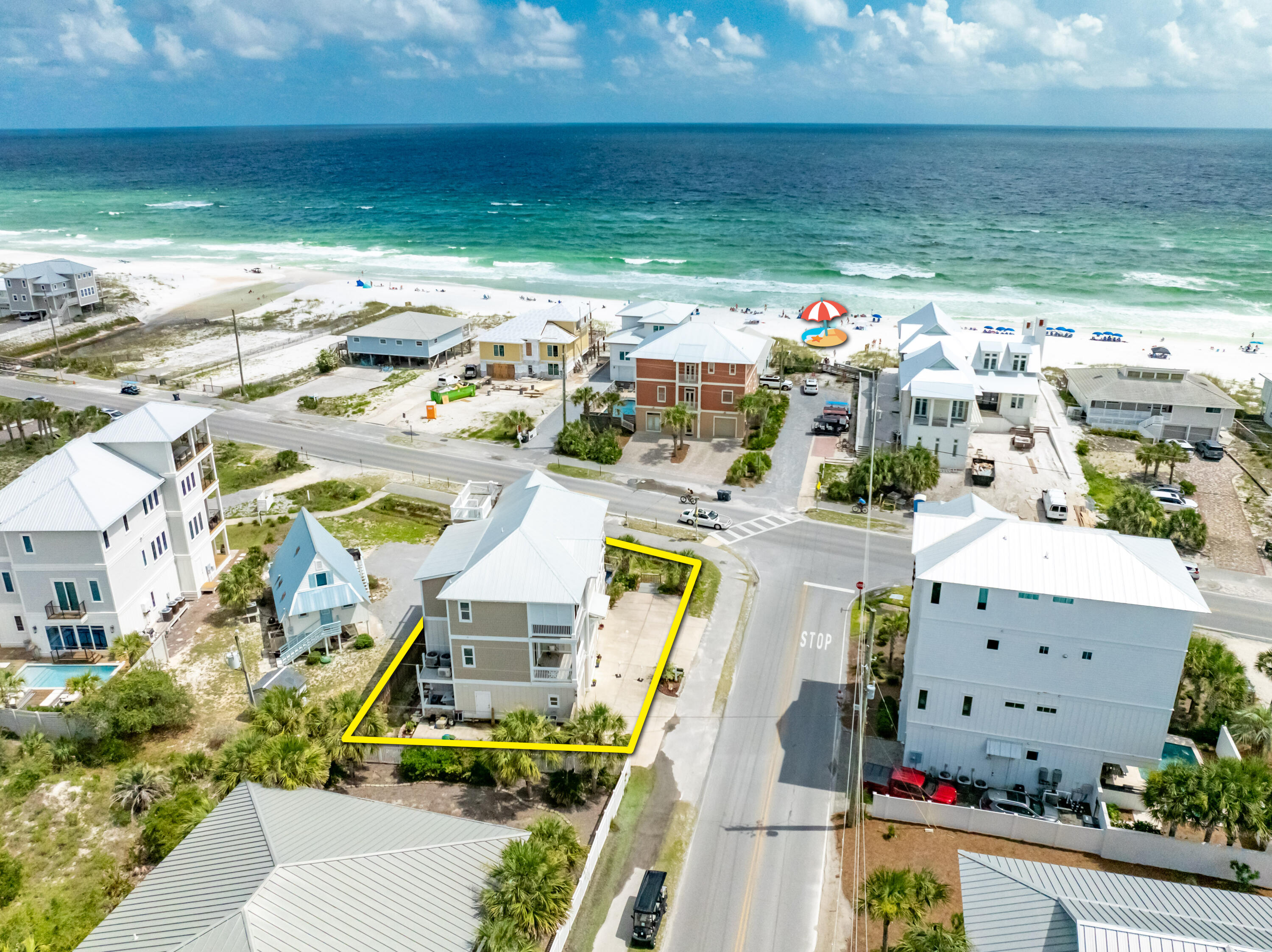 LOCATED ACROSS SCENIC 30A FROM ONE OF THE LARGEST EXPANSES OF PUBLIC BEACH ALONG 30A IN SANTA ROSA BEACH, FLORIDA!  NEW POOL and PRIVACY FENCE! NO HOA! Welcome to 1235 Allen Loop Drive of Dune Allen Beach, Florida! This extraordinary address hosts an exceptionally well-constructed and maintained resort home that offers broad versatility through many potential use scenarios, such as an ultimate family compound with independently accessible floors and private balconies featuring breathtaking view corridors to the Gulf of Mexico; or perhaps an investor interested in optimizing robust resort rental income coupled with use and enjoyment, offering a tangible, income-producing, generational asset with residual value and the superb lifestyle of Scenic 30A in... Santa Rosa Beach, Florida; an area that ranks among the most favorable in the nation. This 3-story coastal retreat, constructed in 2017, is...
oriented perfectly and only approximately 250' to the world-class, Caribbean-like beaches indicative of the ecological treasure trove 30A has to offer. The beach access is public and maintained by Walton County. Oyster Lake, a rare Coastal Dune Lake that is only a stone's throw away, the likes of which can be discovered in only five countries around the globe, can be admired from the rooftop terrace as you also enjoy the sensational sunsets and fabulous views of the Emerald Green Gulf waters reflecting beautifully from the sugary-white beach (Quartz sand) atop your family's private enclave.

The home design and its engineering is state of the art, as the seller has and continues to commit exceptional passion and pride of ownership. The site will accommodate at least 13 cars, partly covered inside 3 enclosed garages; additionally, a concrete pad site that could accommodate a large motorcoach or up to a 40' boat/trailer.

Handicap accessible features, including ramps and an elevator that services three floors, will broaden your ability to offer the utmost conveniences to your family and guests. All four floors, which include the rooftop terrace, are accessible from internal stairs, as well as an external stair structure. Should expansion be of interest, the garage level is constructed and insulated to cost-effectively accommodate more bedrooms and living areas.

Located on the West end of the Scenic 30A corridor, this location is undeniably most convenient to South Walton County's most favored commercial conveniences, shopping & restaurant districts, such as Grand Boulevard, Sacred Heart Hospital, and a phenomenal state park known as Topsail State Park, which offered guests 1,600 acres of indigenous forest, 3-miles of native, protected beach, and hiking & biking trails.
Please inquire for further details and to schedule a private showing.
