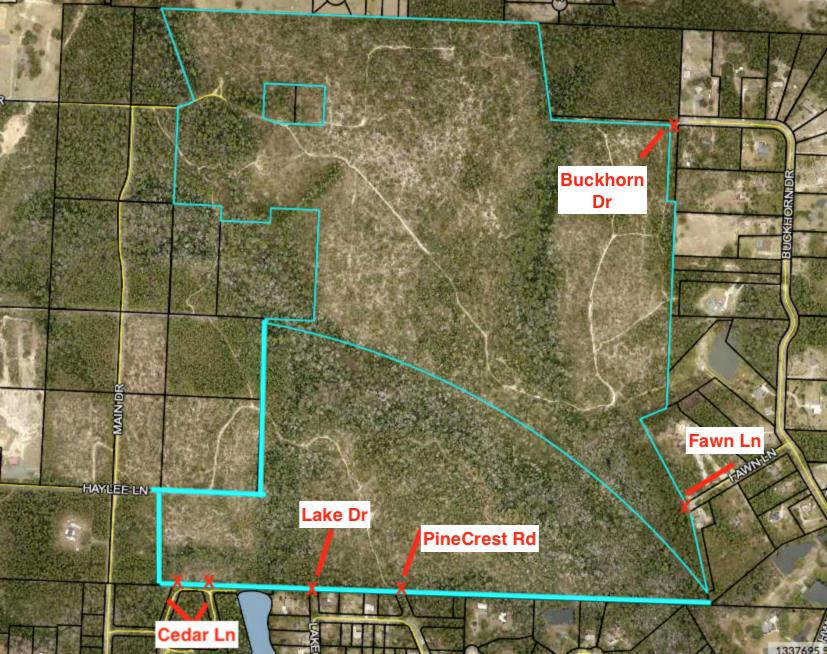 Parcel A 35-4N-23-0000-0001-0000
Parcel B 35-4N-23-0000-0003-0210
Two parcels for development! Plenty of beautiful acreage, located just off of Airport Rd! Bring your subdivision plans today! Zoning for parcel A is airport compatibility and parcel B is Residential. This was previously planned as a PUD for 693 Residential units. Sewer is close at the corner of Airport Rd and Fairchild.