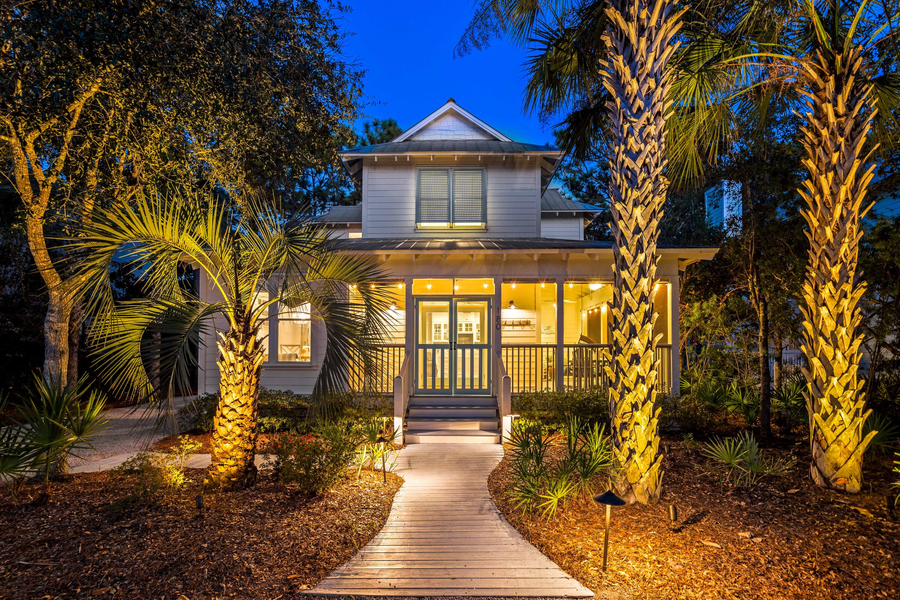 Welcome to 180 Cullman Avenue in The Grove by the Sea, a highly sought after and quiet community in beautiful Seagrove Beach, positioned just a short distance from Watercolor & Seaside.

This meticulously maintained coastal chic home boasts over 2,100 square feet, four-bedrooms, four full bathrooms, and offers recent updates evident throughout.

Inside the home you're greeted with a clean and tastefully designed interior including a beautiful kitchen with top-of-the-line appliances, quartz countertops, and a gas range.

This well-designed floor plan offers an abundance of room for seating and entertainment as well as two bedrooms on the first floor and two additional bedrooms on the second floor.

This turnkey investment property is being offered fully furnished and includes a 6-seater golf cart as well as four YOLO bicycles. Other amenities at The Grove by the Sea include two heated swimming pools as well as a tennis, pickleball, and basketball court. 

With established income of $110,000 in 2022, and approaching $100,000 in 2023, this home has a proven track record for successful short-term rentals.  

Don't let the sun set on your opportunity to claim 180 Cullman Avenue as your Coastal Escape.

Stop by today or reach out for more information!