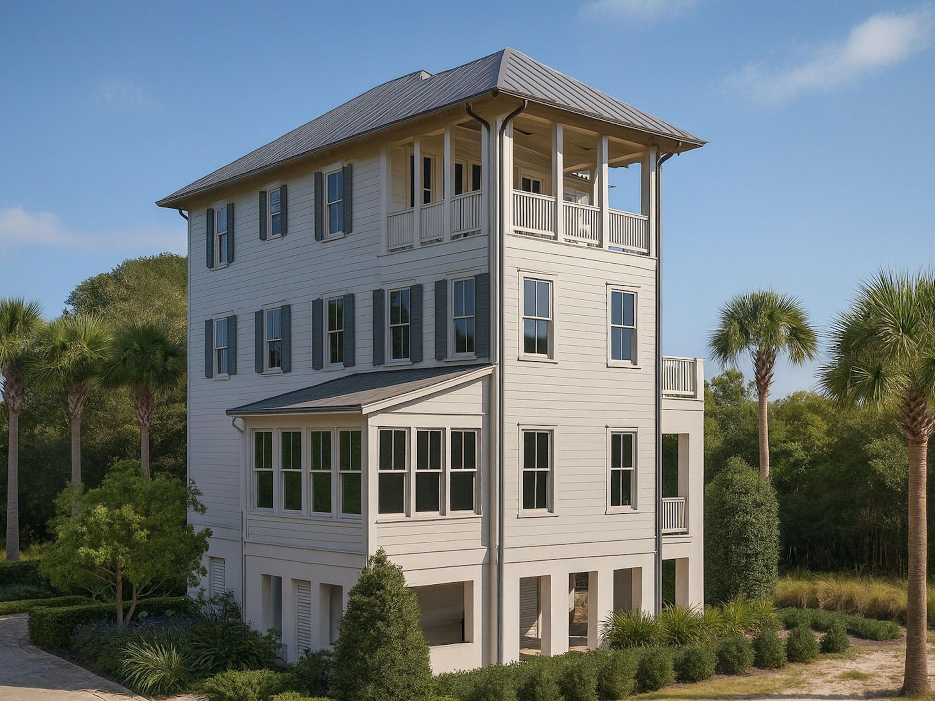 Set within the private, architecturally curated enclave of Lupin Beach, Lot 9 presents an elegant opportunity to enjoy the quiet, effortless side of Inlet Beach. Here, refined coastal design meets a calming, light-filled atmosphere—crafted by the distinguished architectural firm Historical Concepts and shaped for buyers seeking a low-maintenance second home in a boutique community. With 2,384 square feet of conditioned living across four thoughtfully considered levels, the home embraces a palette of creamy neutrals and warm textures that evoke comfort, softness, and calm. Thanks to its desirable corner-lot placement, natural light moves beautifully through each room, creating an airy sense of openness that enhances the home's intimate scale. A defining architectural hallmark of Lot 9 is its collection of multi-level porches, designed to invite breezes and provide tranquil outdoor moments throughout the day. From the inviting first-floor porch to the private second-floor terrace off the primary suiteand culminating in the expansive third-floor porch paired with a wet bareach outdoor space offers a distinct setting for relaxation, conversation, and coastal living at its most serene. The main level serves as the home's gathering heart, where the kitchen, dining area, and living room flow seamlessly together, forming an ideal backdrop for hosting friends or enjoying quiet weekends by the water. The upper floors strike a thoughtful balance of privacy and versatility, offering a peaceful primary suite, ensuite guest accommodations, a third-floor bedroom, a flexible bonus space, and generous storage throughout. An elevator connecting all four levels ensures ease and comfort for owners and guests alike. On the ground level, a covered outdoor living area, enclosed outdoor kitchen space, outdoor shower, and oversized two-car garage create a functional and welcoming transition from beach days to homeperfect for second-home owners seeking both convenience and a sense of retreat. Beyond its walls, Lot 9 enjoys an exceptional location on the serene eastern edge of Inlet Beach. Steps away, Lake Powell, one of Florida's rare coastal dune lakes, offers paddleboarding, kayaking, and peaceful exploration. Adjacent Camp Helen State Park provides preserved natural beauty, scenic trails, and wildlife encounters, while the celebrated experiences of Rosemary Beach, Alys Beach, Seacrest, and Kaiya Beach Resort are only a short bike ride away. For those who enjoy club amenities, owners are within easy reach of Watersound Beach Club, the expansive new Camp Creek amenity center, and the recreational offerings at Wild Heron Golf Club. Travel is effortless with Northwest Florida Beaches International Airport just 15-20 minutes away, providing direct connections to major markets across the Southeast and beyond. Blending comfort, calm, and the timeless charm of coastal architecture, Lot 9 at Lupin Beach stands as a distinct, intimate retreatperfectly scaled for second-home living and thoughtfully designed for those who seek elevated simplicity in a private beachside community.