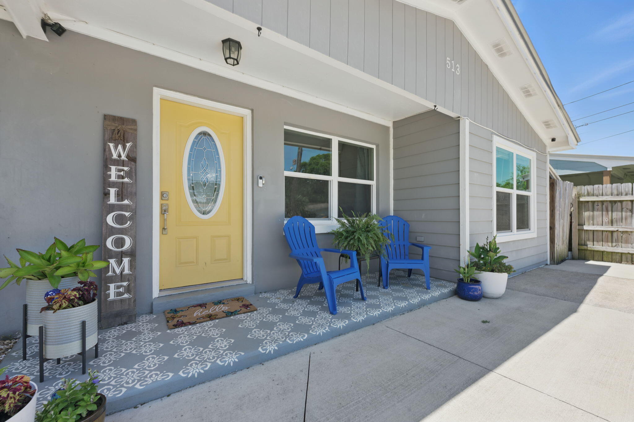 Stylishly Updated & Move-In Ready! Home was just painted August 2025! 
Welcome to 513 Newcastle Drive—a fully renovated gem in the heart of Fort Walton Beach. Taken down to the studs, this home features updated wiring, plumbing, and modern finishes throughout bringing its effective year built to 1997. Inside, you'll find an open-concept layout filled with natural light, laminate hardwood flooring, granite countertops, stainless appliances, a bright kitchen island, and a pantry cabinet for extra storage. Step outside into a fully fenced backyard oasis—lush, peaceful, and designed for year-round enjoyment. Zoysia Innovation sod (2021) creates a soft, vibrant lawn, and thoughtfully planted perennial flowers offer lasting beauty season after season. The screened porch (added in 2017) features two entry points and flows seamlessly to a large paver patioideal for entertaining under not one, but two charming gazebosboth included. A double-loft shed with hurricane clips (2023) provides excellent storage or workspace. Additional upgrades include a tankless water heater (2018) for endless hot water and an extended driveway and patio (also 2018) for extra convenience. Located in a friendly, sidewalk-lined neighborhood just half a mile from Stillwell Parkthis home truly has it all!