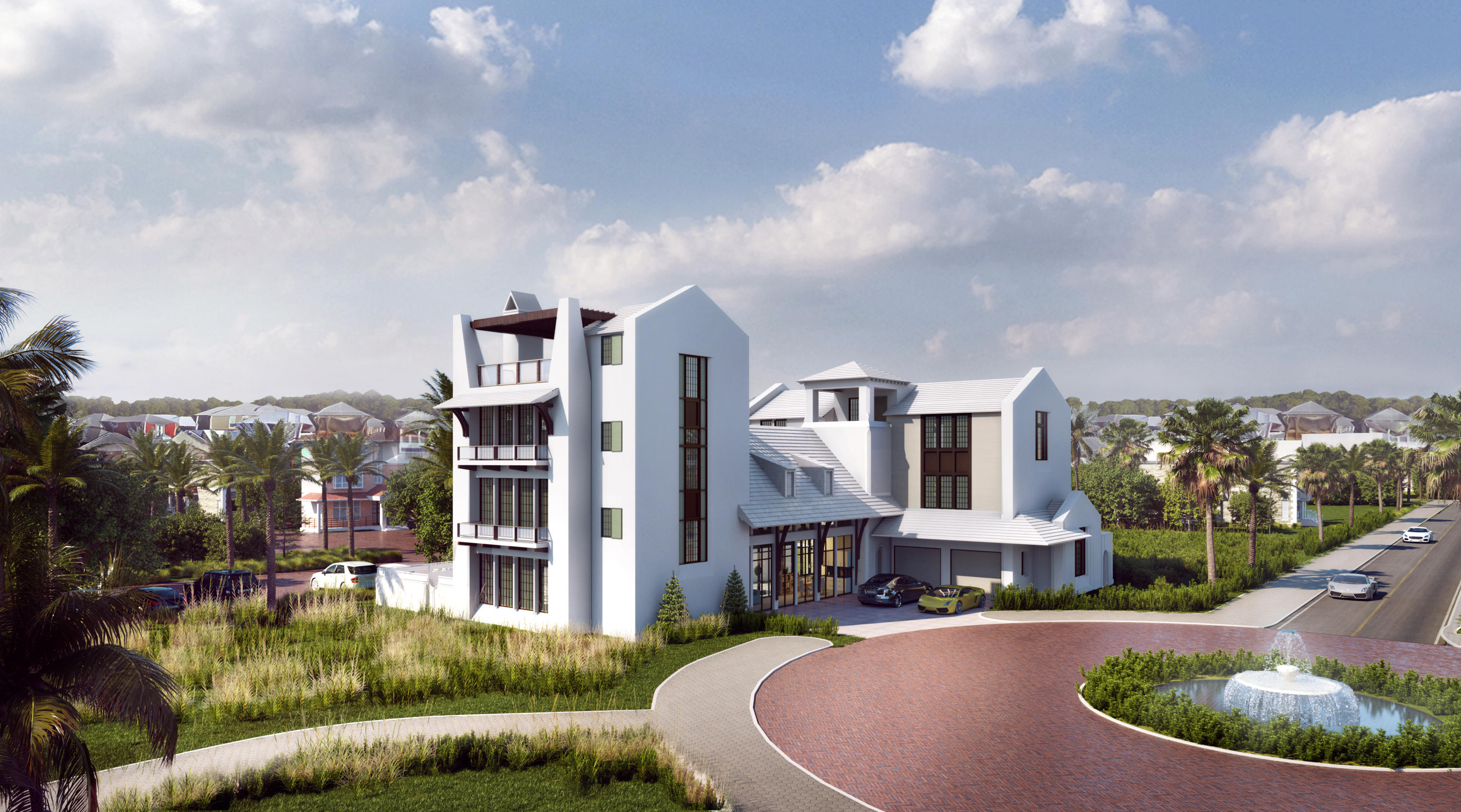 This UNDER CONSTRUCTION modern coastal home offers exemplary living within the sought after community of Elysee on 30A. Located between Alys and Rosemary Beach on the Southside of 30A, this private gated community includes only 19 exclusive homes. The home is beautifully designed to offer an array of opportunities as a coastal dream home or a lucrative rental property. The stunning panoramic gulf views that can be seen from the spacious rooftop terrace, make this home truly unique. Complete with 6,888 square feet, 6 bedrooms, 5 full baths, and 1 half baths, this new home has an abundance of entertainment and living space.

Buyer to verify all information and dimensions. Information is deemed reliable but not guaranteed.