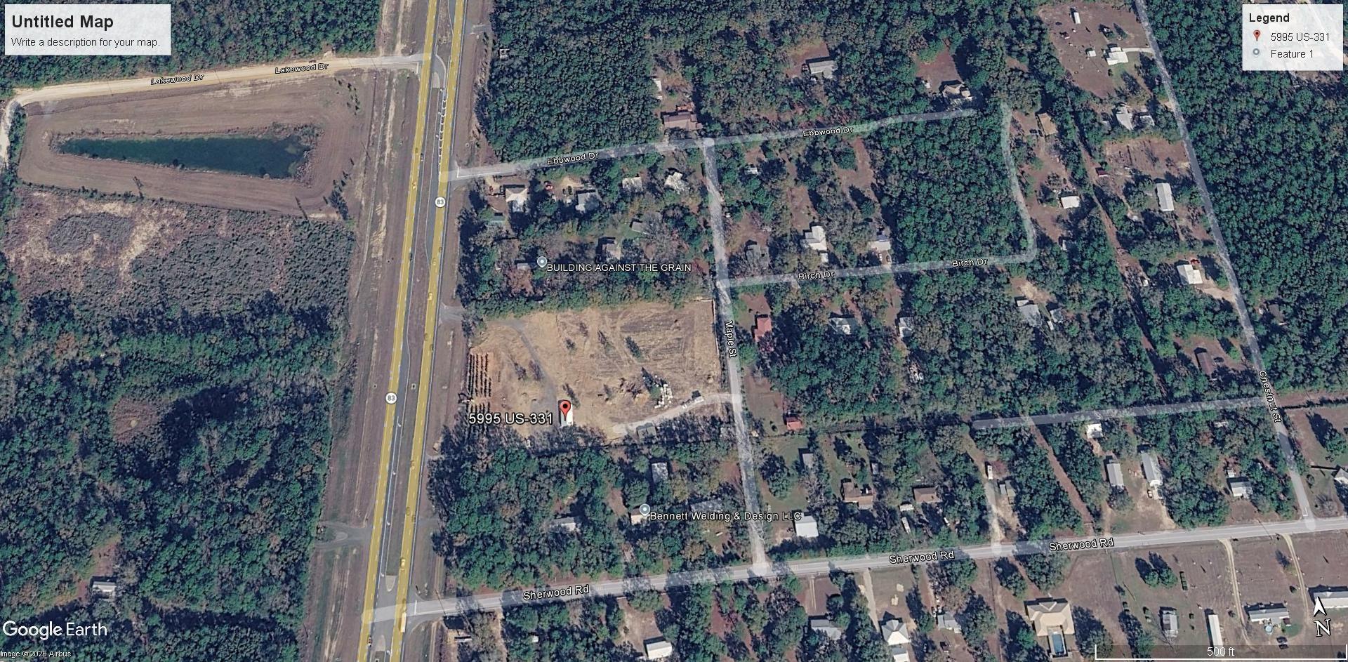 Prime commercial opportunity! This 4.15-acre parcel is ideally located on Highway 331 North with approximately 315 feet of highway frontage, offering excellent visibility and easy access for a wide range of commercial ventures. Situated just 4 miles south of Interstate 10, the property benefits from steady traffic flow and convenient connectivity for customers, employees, and deliveries. The generous acreage provides ample space for development, parking, and future expansion. Ideal for retail, service-based businesses, office space, or other commercial-type uses looking to capitalize on this highly accessible corridor. Don't miss the chance to secure a strategic location in a growing area with strong highway exposure.  SELLER WILL CONSIDER OWNER FINANCING WITH CONSIDERABLE DOWN PAYMENT