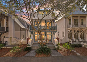 This exceptional 4 bedroom 4 bath Rosemary Beach Retreat is perfectly situated on the Parkside of this highly coveted community, close to North Barrett Square and East Long Green. Having never been rented by the current owner, this property is in PRISTINE condition and has just enjoyed a 2025 refresh with new exterior and interior paint, kitchen appliances, furnishings, light fixtures, etc. On the 2nd floor you will find a primary retreat complete with a large private balcony, an ensuite bath with double vanity, separate shower and garden bathtub.  An additional king-sized guestroom with its own porch and ensuite bath awaits.  An additional den separates the primary and guest quarters allowing for maximum rest and relaxation. Thoughtfully designed for multigenerational enjoyment, the third floor offers a private retreat equally suited for children or adults--an inviting escape that enhances the home's versatility and livability.

The professionally curated courtyard is a true extension of the living space, featuring a fully appointed summer kitchen, outdoor shower, and additional storage. This secluded outdoor sanctuary provides an ideal setting for al fresco dining and relaxed coastal evenings.

Located just one block from the community's Sky Pool, Fitness Center, and Racquet Club, this residence offers effortless access to the exceptional amenities that define the Rosemary Beach lifestyle.