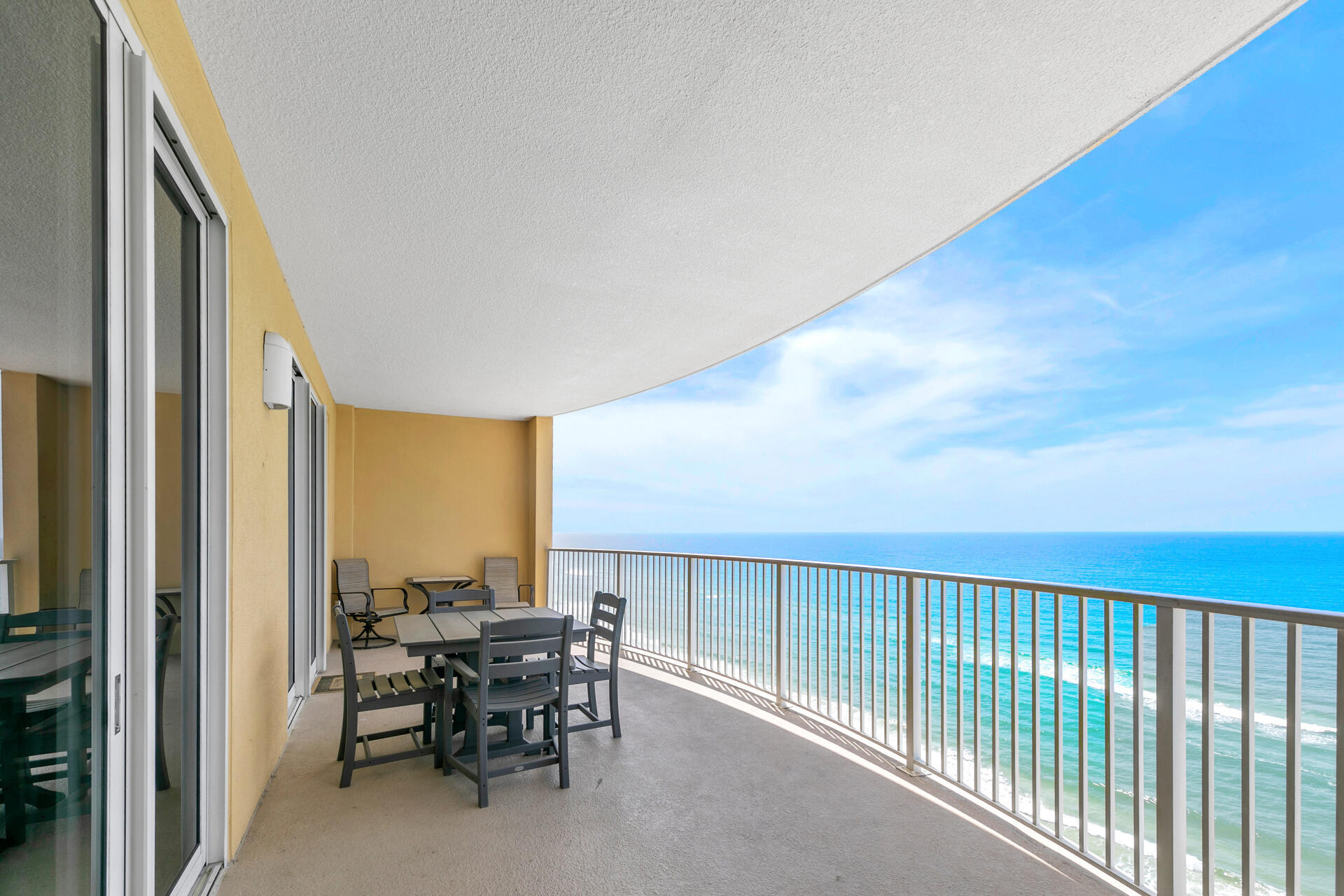 High-floor Gulf views, fully furnished, and truly turnkey... nothing left to do but sit back & enjoy! Unit 1905 sits above the distraction and noise, with only emerald-green water and stunning Gulf sunsets in view. The prime west-end location and resort amenities are what make this one stand out: close to Pier Park, 30A, and the stretch of Panama City Beach that keeps the beach experience relaxed yet convenient. Resort-style amenities include two Gulf-front pools, hot tubs, sauna, fitness center, and beach service, giving owners and guests everything they need without ever leaving. With the unit already on a rental program, it's set up for ownership whether you're looking for immediate income or a personal escape with zero prep work. Just sign on the dotted line and pack your flip flops!