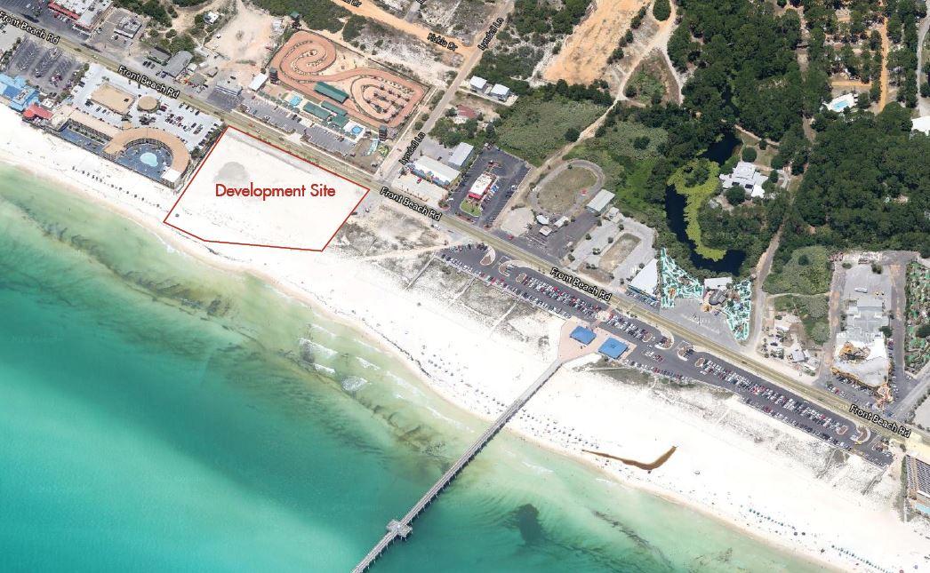 Incredible development opportunity! This ~3.65 Acre Gulf front commercial parcel on Front Beach Road offers ~450 feet of Gulf frontage and has a approved development order extended through 2016 for approx. 340 units. This is one of the largest developments on the market in Northwest Florida and is priced competitively. This property is conveniently located next to the County Pier and several restaurants within walking distance. The popular Pier Park Mall is just 3.5 miles west offering 900,000 sq. ft. entertainment, restaurants, and shopping. There is current commercial expansion within Bay and Walton counties, giving this parcel a lot of potential. The location is just 14 miles south of Northwest Florida Beaches International Airport, making this a convenient destination. The parcel is also just 13.3 miles from the infamous, upscale community of Rosemary Beach and 14.3 miles from Alys Beach. Take advantage of this market in one of the fastest growing counties in the U.S. and watch your development grow with Panama City Beach. A full marketing packet available upon request.