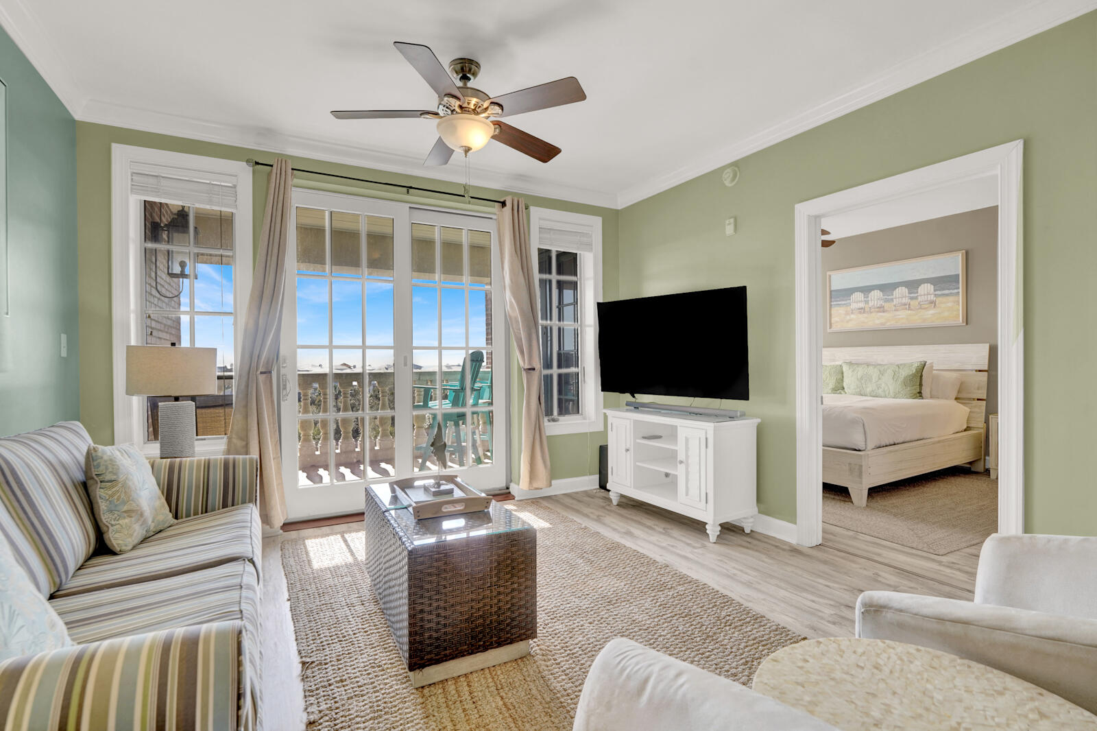 GULF VIEW! Nestled along the iconic Scenic 30A, just steps from the vibrant communities of Rosemary Beach and Alys Beach, this 3-bedroom top-floor residence offers spectacular Gulf views and a seamless blend of relaxation and coastal living. Perfectly designed for hosting family and friends, this home provides spacious accommodations and an inviting atmosphere. The expansive balcony serves as the ultimate retreat, offering panoramic Gulf views ideal for soaking in morning breezes or breathtaking sunsets. Located in the coveted Village of South Walton, this property includes private deeded beach access, a sparkling pool, and a rejuvenating hot tub. On-site dining and boutique shopping add convenience to the luxurious lifestyle. Just a short stroll away, Rosemary Beach and Alys Beach offer world-class shopping, dining, and entertainment. Whether you're searching for a serene second home or a stylish primary residence, this exceptional property delivers affordable luxury in one of 30A's most sought-after locations. Don't let this incredible opportunity to own a piece of paradise slip away!
