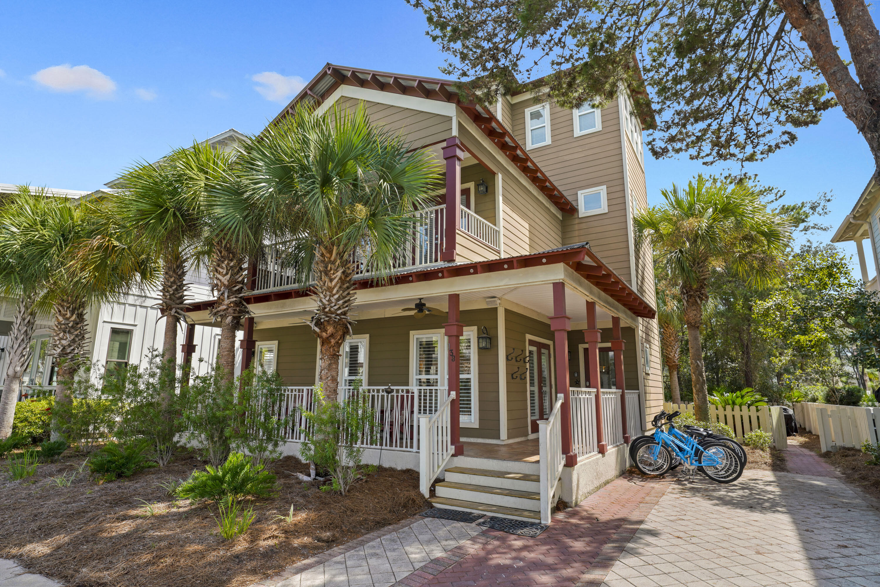 Home is coming off the market 5/25/24 for updating. All offers will be entertained.  Nestled in the coveted Seacrest Beach neighborhood along scenic 30A, discover this 4-bedroom, 3-bathroom sanctuary boasting 2,452 sq. ft. of spacious living. Built in 2002, this single-family gem is set on a generous lot, primed for personal touches - dream of a private pool? There's room for that. Step inside to a vast family room, ready to host gatherings or offer retreat after sun-soaked beach days. Abundant sleeping arrangements and accommodations are never an issue, making it an oasis for large families or groups of friends.
Transportation is a breeze; choose between a leisurely walk, a bike ride, or hop on the community trolley to explore the neighborhood -  or the expansive community pool.