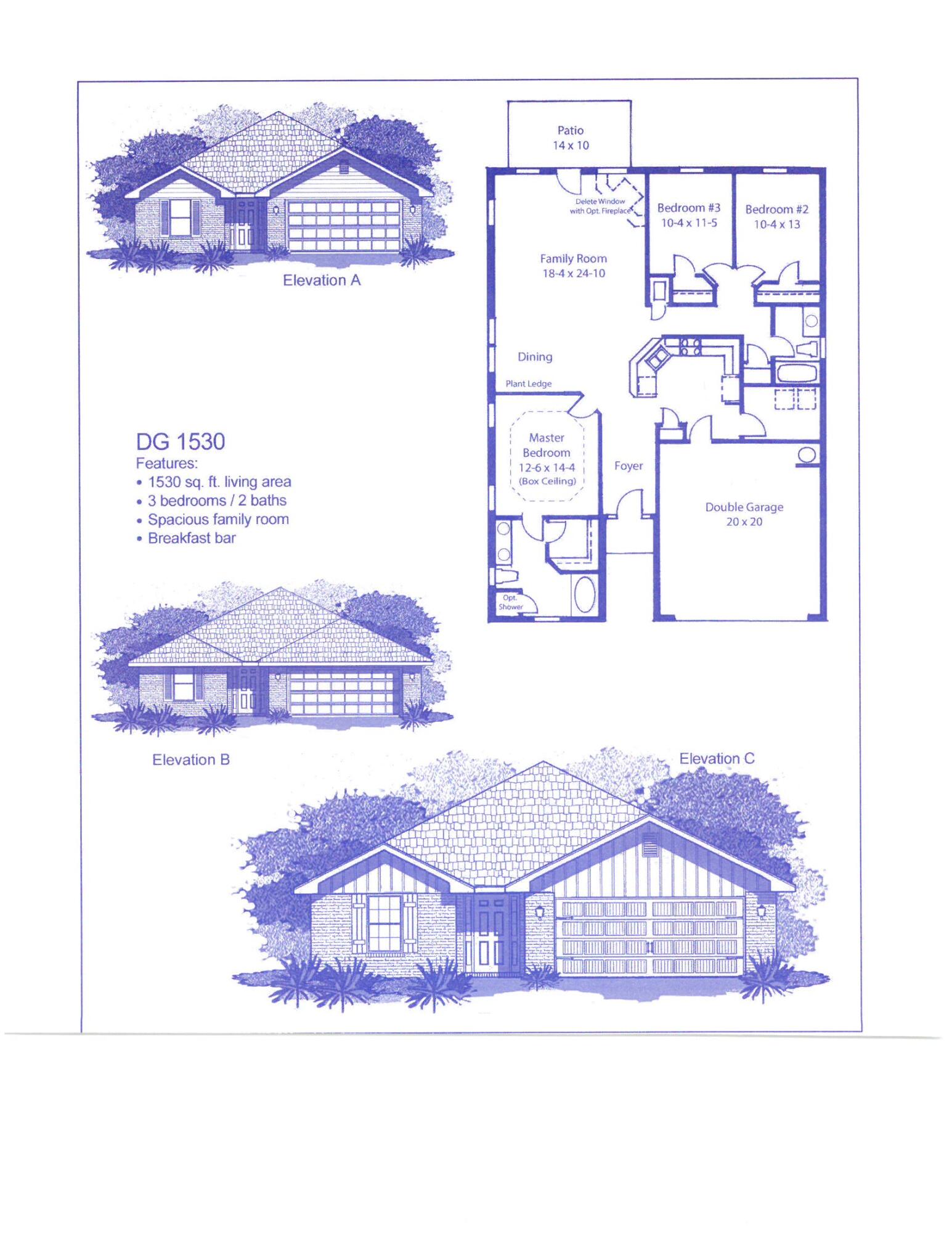 Welcome to HIDDEN PINES by Adams Homes. Located just 30 minutes to Navarre Beach, with close proximity to schools, shopping and much more. This home is 3-sided brick with Hardi design front, 2 car automatic garage, sprinklers with timer, and a sodded yard with a landscaping package. Some upgrades that are being added to this home include granite/quartz countertops in kitchen and bathrooms, Puretec LVP flooring everywhere with carpet only in bedrooms, craftsman style elevation, and garden tub in the master bathroom.