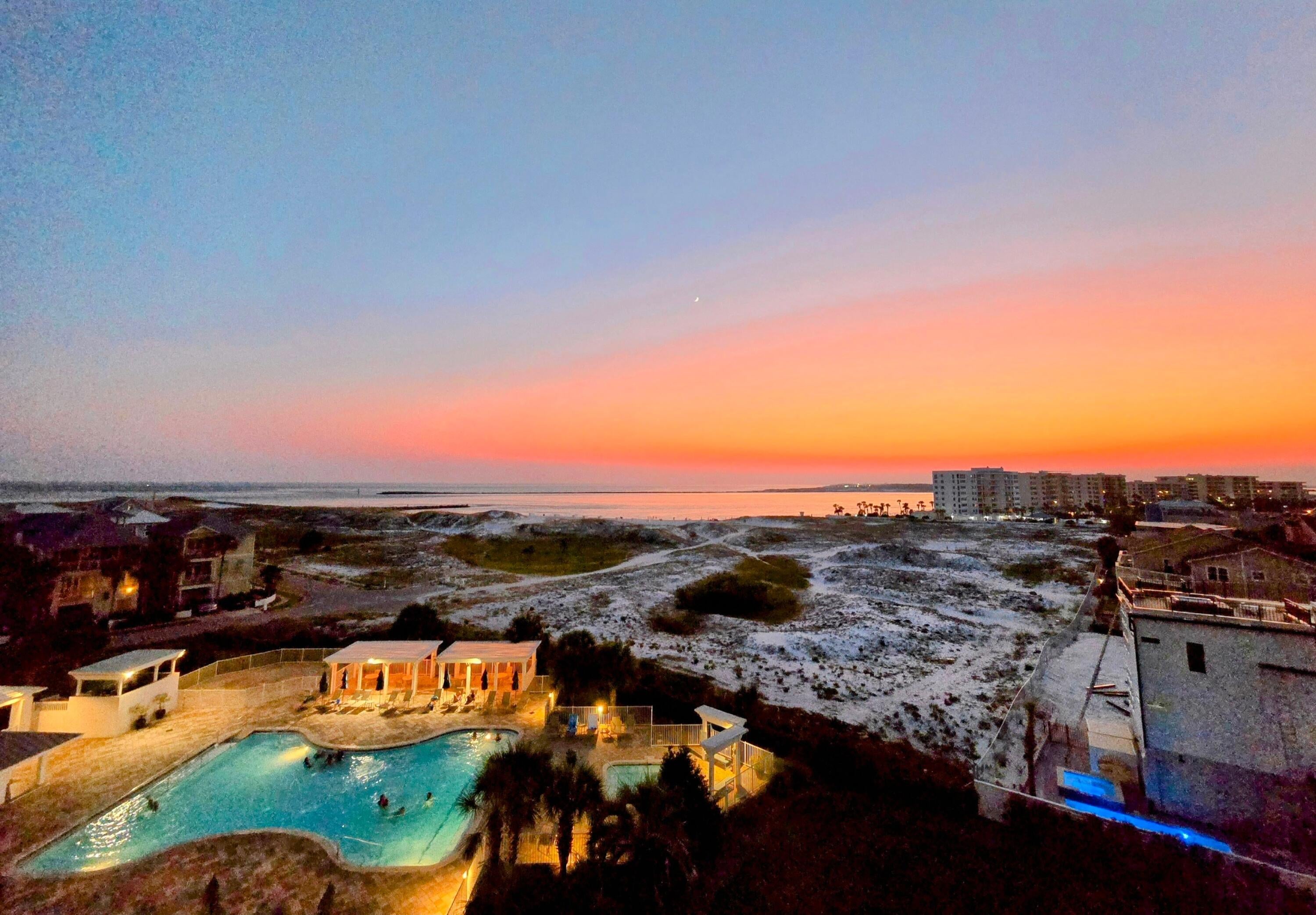 This 3rd-floor renovated condo in Magnolia House is nearly 10% larger than the typical 2-bedroom unit and offers breathtaking, panoramic views of the Gulf, Destin's East Pass, the bay, and the Harbor. Nestled within the unique, gated island community of Destin Pointe, this 2-bedroom, 2-bath condo has been completely renovated. The kitchen, bathrooms, flooring, ceilings and furnishings have all been freshly updated. Magnolia House is more than just a condo; it's a gateway to a lifestyle that combines tranquility with adventure. With less than 200 home sites and 66 exclusive condos, Destin Pointe offers a rare, serene environment with over 3,000 feet of pristine water frontage. Unlike anywhere else in Destin, you can choose between the calm waters of the East Pass— on red flag days, or the invigorating waves of the Gulf, all just steps from your door. The condo itself is a masterpiece, featuring a gulf-front primary bedroom, wood-look tile floors, and a modern, renovated kitchen complete with granite countertops, stainless steel appliances, and new cabinetry. The roomy lanai provides a perfect space for relaxing, enjoying the stunning views, or storing your beach essentials. Magnolia House, a boutique condominium within Destin Pointe, offers residents a variety of amenities, including tennis courts, pickleball, shuffleboard, and three community pools. Whether you're looking to unwind by the pool, explore the beaches, or soak in the breathtaking views of the pass, harbor, and coastal dune lake, this is your chance to experience the unparalleled beauty and lifestyle of Destin Pointe.
Come and see why Destin Pointe is a hidden gem, a community that perfectly blends the beauty of the Emerald Coast with a sense of peace and exclusivity that's simply unmatched. 

This property is under contract subject to a 72 hour kick-out clause