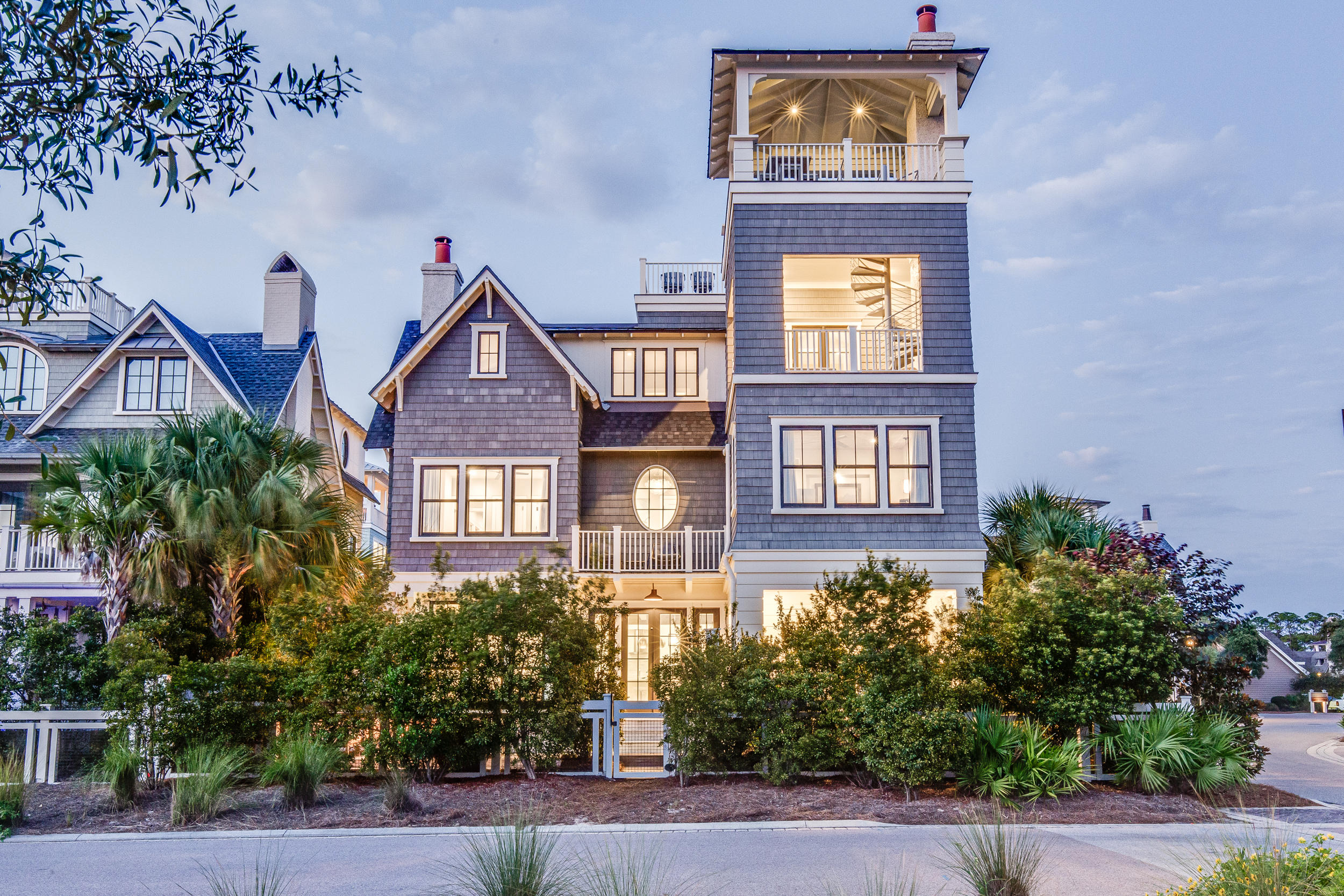 Incredible opportunity to own this Custom home in one of the best locations in WaterSound Beach. Revel in the multiple outdoor decks, patios and porches. Enjoy the Gulf views and Gulf breezes, the heated salt water pool, the fire pit and fireplace all in a private setting.
Designed by TD Adams Studios and well appointed with likes of Mitchell Gold, this home shows the attention to detail at every turn. Custom features like Venetian plaster walls, bi-fold glass door for seamless transition to the al fresco dining area, beamed ceilings, elevator, summer kitchen and more make this home truly a must see. Ready for you and your guests, this home offers over 4800 sq. ft with 6 bedrooms, 6 bathrooms, 2 dining areas, 2 wet bars, an additional 3rd level entertainment room with views of the Gulf. WaterSound Beach is located on the southside of Scenic HWY 30A nestled between Deer Lake Park, Camp Creek Lake and Point Washington Forest. This exclusive community offers 24-Hour Security, 1 mile of Sugar White Sandy Beaches and Emerald Waters, Towering Dunes, Community GYM, Golf Cart Paths to the Beach and more.
To truly appreciate this GORGEOUS home call today to schedule a private showing!