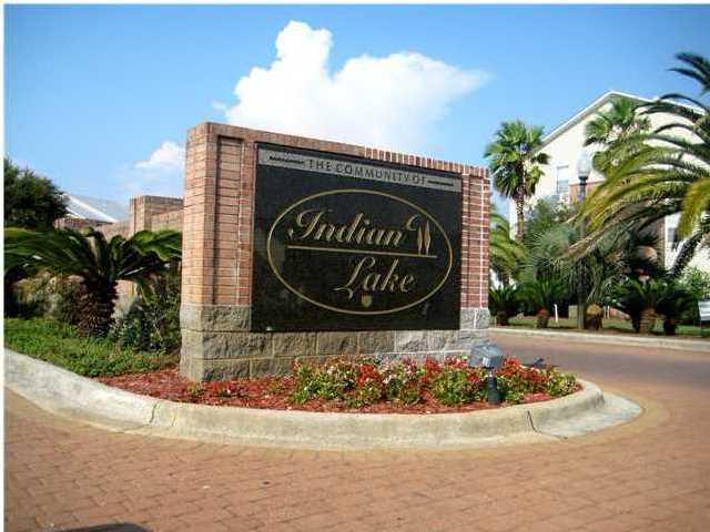 **GREAT LOCATION IN THE HEART OF DESTIN** This One bedroom condo is on the top floor of building and features vaulted ceilings and tiled floors throughout! Kitchen appliances include the built in microwave, refrigerator AND washer/dryer. Living/dining and kitchen area is open and spacious with beige ceramic tile flooring. Large bedroom with huge walk-in closet. Indian Lake is located next to a dog park and within a mile of the beach. The community features a swimming pool, fitness center and playground. Call for more information!