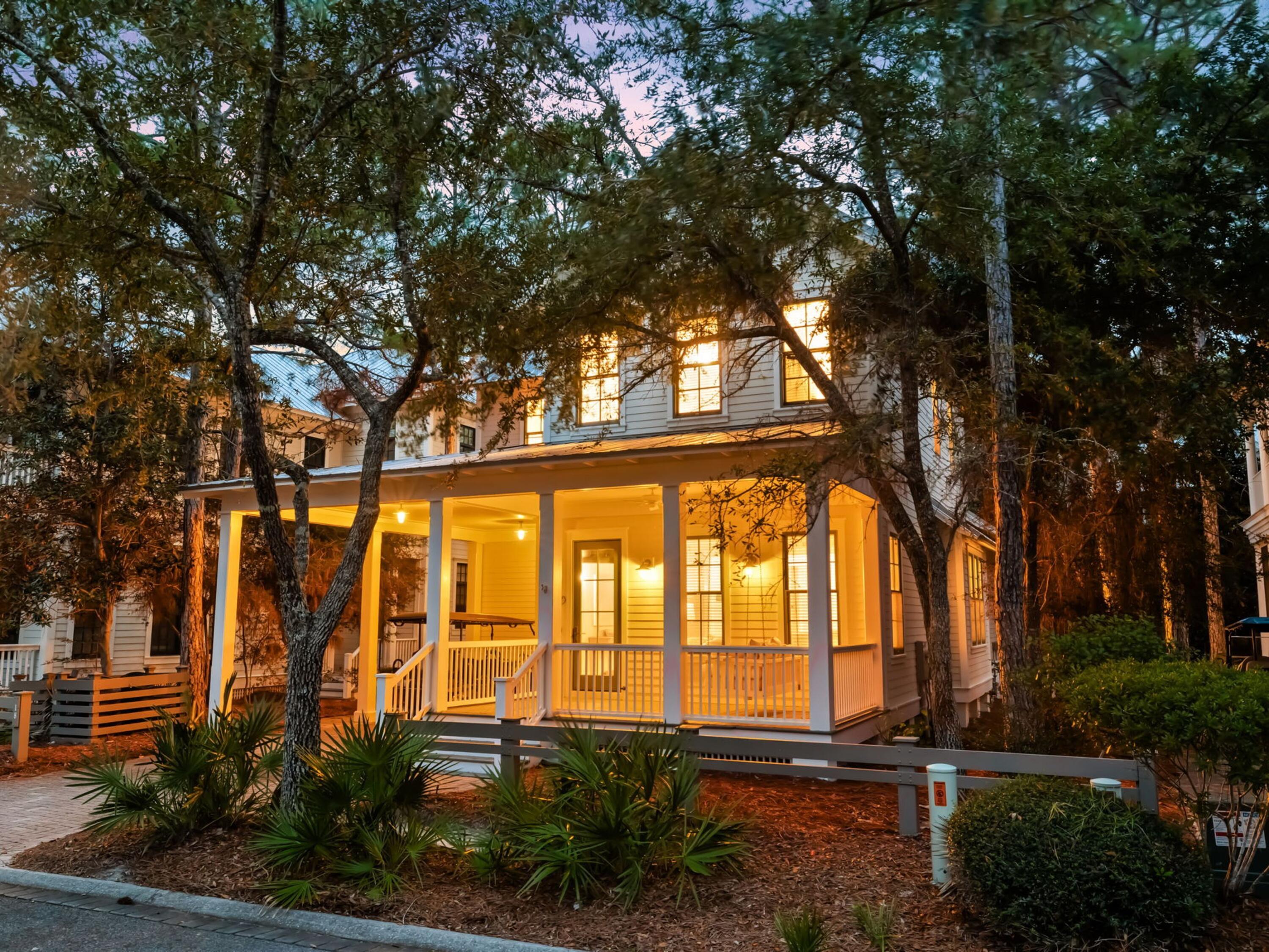 Tucked away in the coveted Pine Ridge District of WaterColor Phase II, this beautifully furnished 4-bedroom, 4.5-bath home is designed for effortless coastal living. Offering 2,354 square feet of thoughtfully curated interiors, plus an additional 500 square feet of inviting porches, this residence comfortably accommodates up to 12 guests, making it the perfect retreat for family gatherings or relaxing getaways.

Designed with both comfort and functionality in mind, this home is just a short stroll from Camp WaterColor and Wood Fern Park, ensuring easy access to resort-style pools, lush green spaces, and endless outdoor activities. The main level welcomes you with an open and airy floor plan, featuring a spacious living and dining area that flows seamlessly into the upscale chef's kitchen. Here, you'll find granite countertops, an oversized center island, a natural gas range, and a dedicated office nookideal for remote work or planning your next adventure. The primary suite on this level is a tranquil retreat, complete with an ensuite bath featuring a soaking tub, a separate walk-in shower, and dual vanities.

Upstairs, three additional guest suites, each with private ensuite baths, provide a perfect blend of privacy and comfort for family and friends.

Embracing WaterColor's signature outdoor lifestyle, this home boasts a large front porch overlooking Crossvine Park, an extended back porch, and a patio off the kitchena perfect setting for al fresco dining and entertaining. A covered carport adds convenience, while recent updates, including fresh paint, a gas grill, and furnishings enhance the home's appeal.


Centrally located in the Pine Ridge District, this residence places you moments from renowned dining, boutique shopping, scenic bike trails, and some of the Gulf Coast's most prestigious golf courses. Whether you're savoring a sunset on the porch, exploring WaterColor's picturesque paths, or indulging in the community's world-class amenities, this home offers the ultimate blend of relaxation and adventure in one of 30A's most desirable communities.