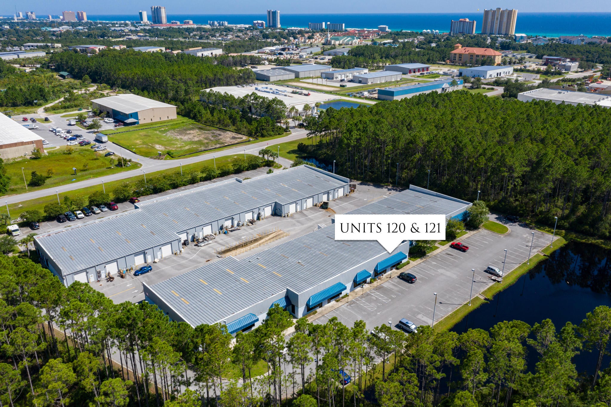 This is a unique, multi-functional warehouse space located in the Beach Commerce Park.  Two units were combined to create a 4,000 square foot, air conditioned warehouse with 3 large offices, 2 bathrooms and break room area.  One unit is currently configured for inventory and opens to a the other unit designed with a container to make multiple workstations.  The units could also easily be returned to separate units.  Current CAM is $740 for both.  All information, measurements and dimensions to be verified by buyer.