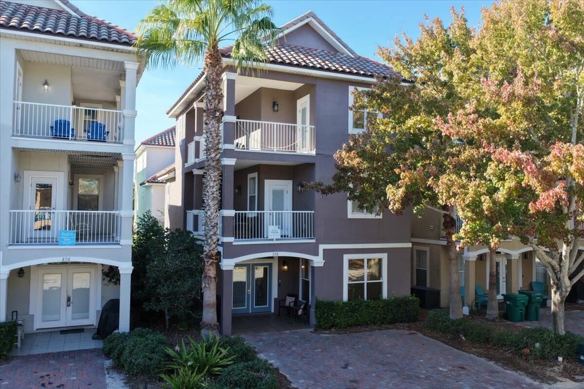 Situated in the sought-after Villages of Crystal Beach, this spacious vacation-rental favorite offers six bedrooms, four bathrooms, and 2,572 square feet of coastal living. Designed for comfort and convenience, the home features an open floor plan perfect for hosting multiple families or groups. The well-appointed kitchen flows seamlessly into a large dining area, and multiple generous balconies provide the perfect spots to enjoy warm Gulf breezes.
The first floor includes a comfortable living area, a full-sized laundry room, and a guest bedroom with an adjacent bath. The second floor hosts the owner's suite complete with a double-vanity bathroom, along with additional guest rooms—one featuring a twin-over-full bunk setup. More bedrooms on the third floor offer easy access to Balcony.