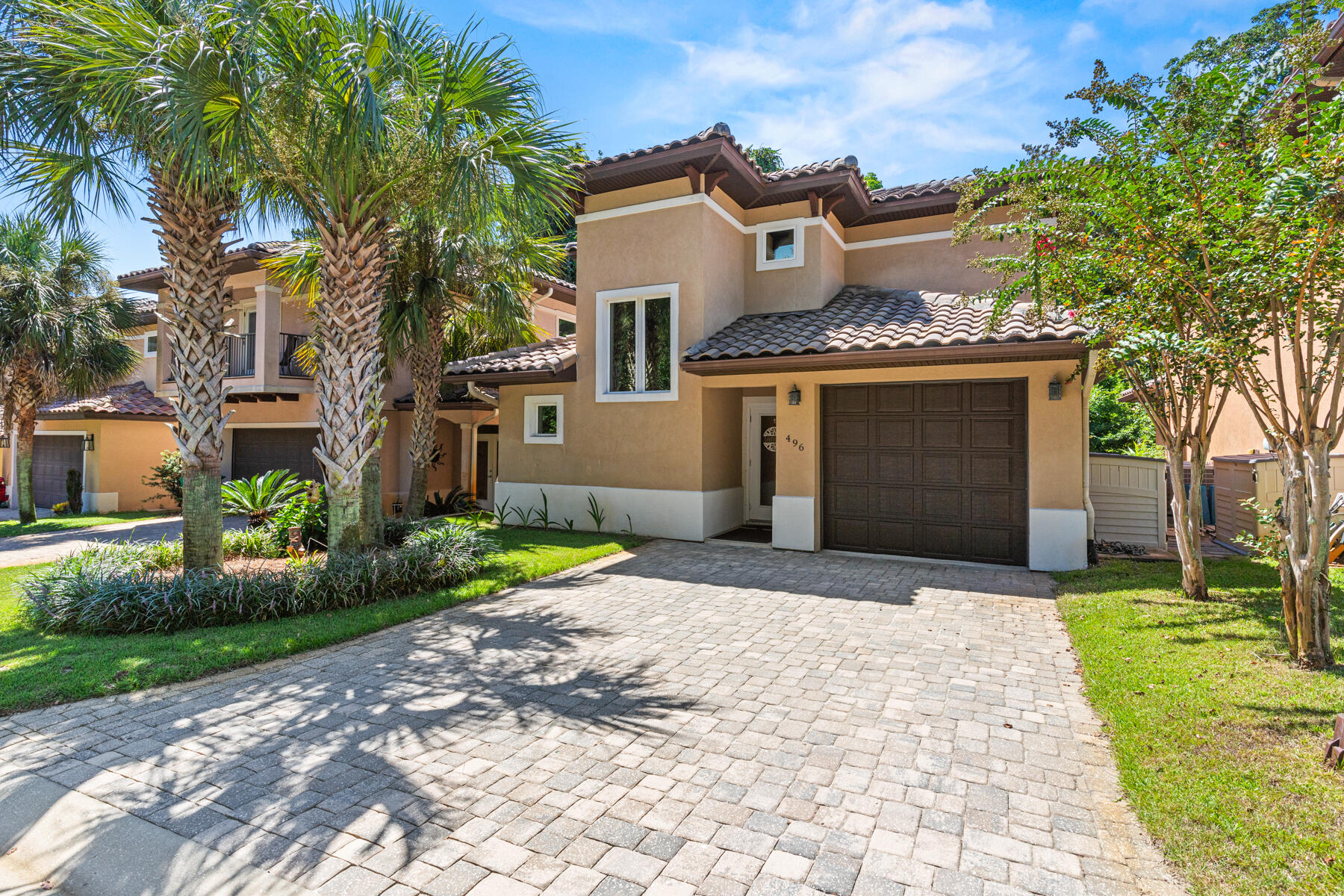 RARE WATERFRONT LIFESTYLE OPPORTUNITY -- DESIGNED FOR BOATING ENTHUSIASTS!

Step into true Florida coastal living with this stunning Mediterranean-style home, perfectly tailored for those who feel most at home on the water. Your private, upgraded boat slip with lift puts the open sound just moments away--complete with space for your boat and jet skis, plus a newly added walk platform for effortless boarding. From sunrise cruises to spontaneous sunset rides, the water is always calling.

Located in the sought-after Soundview Landing community, you're positioned directly across from the pristine Sound Islands, with a quick, scenic ride to the famous Crab Island. Spend your days exploring hidden coves, fishing for trout, redfish, and flounder, or simply watching dolphins glide by from the deeded dock.

This home isn't just about access--it's built for peace of mind and efficiency. Solid ICF (insulated concrete form) construction, a durable concrete tile roof, hurricane-rated windows, and a low-risk flood zone designation all contribute to lower insurance costs and long-term durability. Spray foam insulation keeps energy bills impressively low, so you can spend more on fuel for the boat instead of utilities.

Inside, you'll find a beautifully updated interior with a coastal-modern feel. The kitchen features high-end granite countertops, subway tile backsplash, solid wood cabinetry with soft-close features, and stainless steel appliances--perfect for prepping the day's fresh catch. The living area offers 9-foot ceilings, crown molding, and built-in surround sound for relaxing after a day on the water.

The first-floor master suite provides a private retreat with direct patio access--ideal for early morning coffee before heading out on the boat. The spa-like bathroom includes a large walk-in travertine shower with dual heads, double vanity, and a custom walk-in closet.

Out back, unwind on your peaceful patio overlooking a natural buffer--perfect for grilling, entertaining, or simply enjoying the coastal breeze. Rinse off after a day on the water with the outdoor shower, then relax as the sun sets.

Upstairs offers additional bedrooms with new carpet, ample natural light, and custom closet systems--ideal for guests or family who will undoubtedly want to visit your waterfront escape.

Additional highlights include a deep, finished garage, security system wiring, paver driveway, gutters, and a well-maintained HVAC system.

Whether you're an avid boater, fisherman, or just love life on the water, homes with private slips like this are exceptionally rare along the Emerald Coast.

Launch your next adventure right from your backyard--this is more than a home, it's a boating lifestyle.