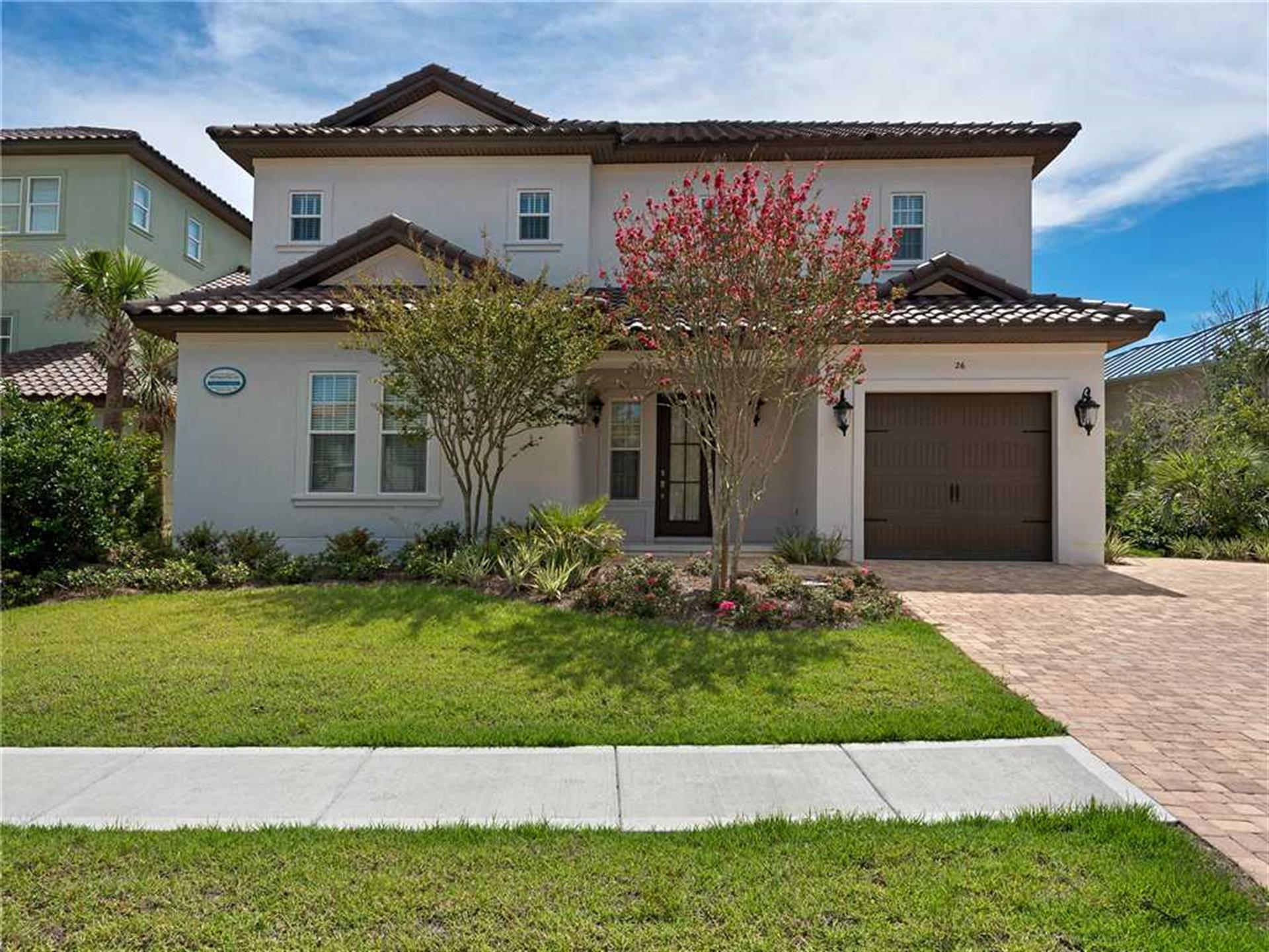 Enjoy endless family fun in your heated pool with cascading waterfall and hot tub after a perfect day at the beach! This gorgeous custom home is one of only four with DEEDED BEACH ACCESS in the prestigious gated community of Destiny East. Home features a 1st floor Master Bedroom with ensuite Bath and Guest Bedroom/Bath, Custom Built Kitchen with top of the line appliances, fixtures, and finishes throughout. The open concept kitchen and dining room is perfect for entertaining! The 2nd floor has 5 spacious bedrooms all with ensuite bathrooms. Perfect for all of your guests! There's also plenty of parking and a 2 car garage.
What an amazing primary, 2nd home or vacation rental investment opportunity! Amenities include:  neighborhood pools ,hot tub, fitness center, club house with I Max theater, tennis, basketball courts, BBQ area with outdoor kitchen, walking trails, & playground for the kids! The neighborhood is golf cart friendly so drive yours to the beach or out to dinner. Located on pedestrian friendly Scenic 98, you can walk down to the beach to catch a sunset or take a relaxing bike ride.