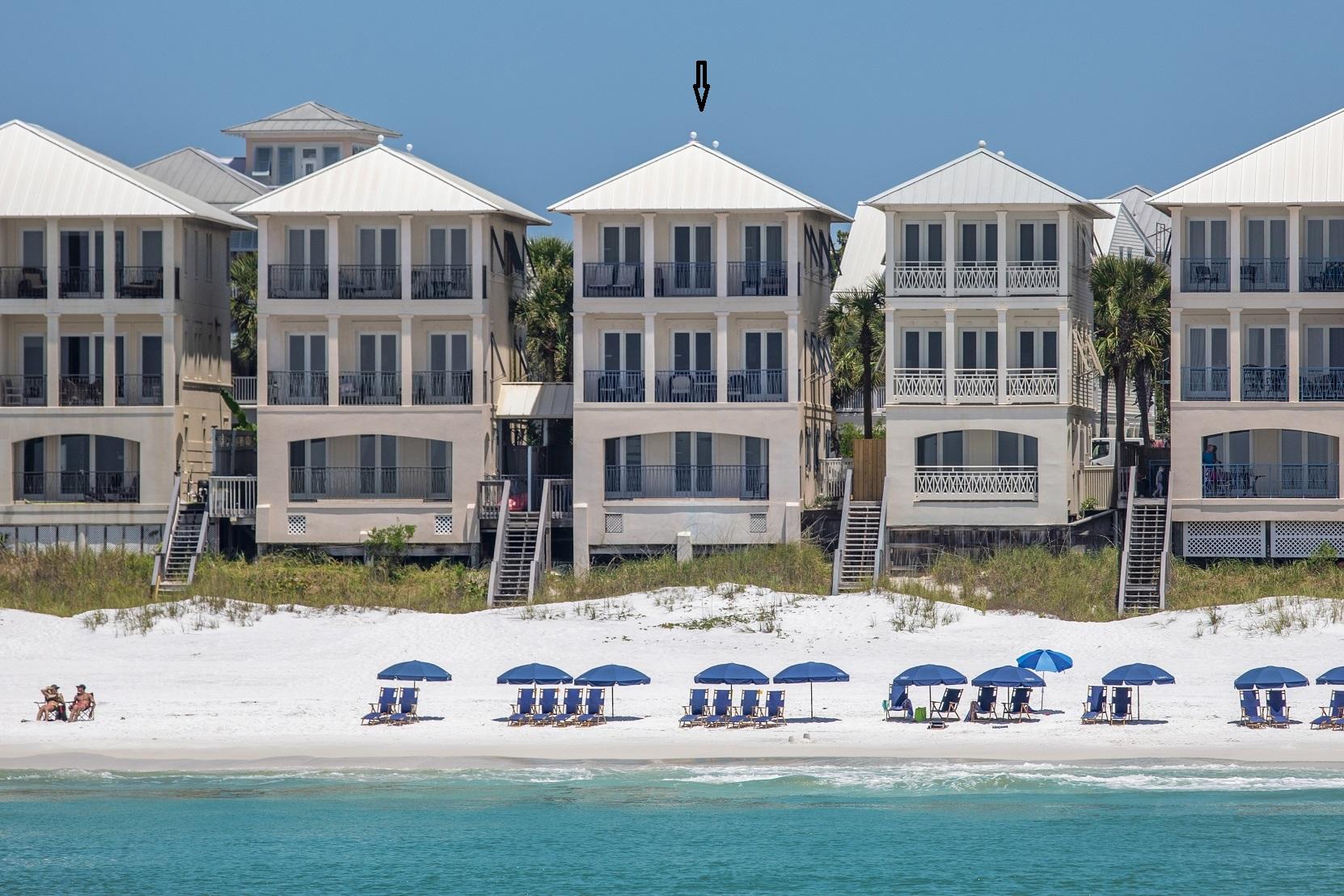 ''A Shore Thing'' is a stand alone Delos home (not townhome style) in Frangista Beach with over $205,000 in rentals for 2021! Charming three story 4 bedroom 4 bath beach home with heated pool having accommodations for a party of ten & sleeping quarters on all three levels. 1st floor has queen, full bath, laundry, wet bar & pool.  2nd floor is living, dining, kitchen, queen bedroom & bath, 3rd floor is a king master, master bath, queen bedroom & full bath. Large balconies on all levels overlooking the emerald green waters of the Gulf for your relaxation. Just minutes away from favorite beachside restaurants, shopping and entertainment, Frangista Beach has long been a favorite destination for vacationers.  Don't miss this outstanding Gulf front opportunity. Call & schedule your viewing today All information is deemed accurate but potential Buyers or their Agents should confirm all information to their satisfaction.