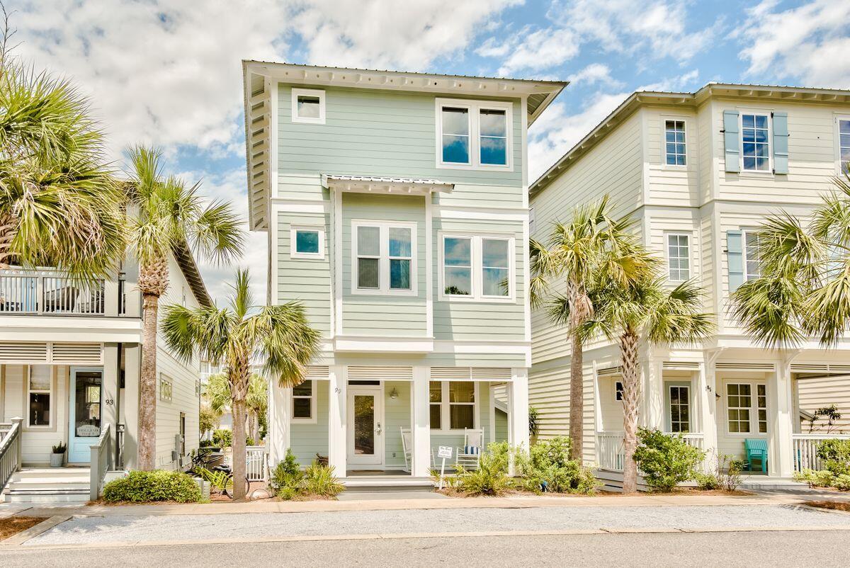 ''A Good Distraction'' is a charming five-bedroom, three-and-a-half-bathroom home centrally located just a short stroll to Seacrest Beach's 12,000 sq ft lagoon pool. The front porch welcomes you to this great vacation getaway. This professionally decorated home will be sold furnished and ready to enjoy with new exterior paint in March 2020. The open living, dining and kitchen on the first floor are ideal for entertaining or family get togethers. Stainless appliances and custom cabinets complete the kitchen. There is a half bath on the ground floor as well. Wood floors run throughout the living areas. The second floor includes the master bedroom and additional guest bedroom and laundry room. Two bunk rooms and another guest bedroom are located on the third floor with a private roof deck. The back of the home backs up to a parking area providing enough space for guests and family. Seacrest Beach offers incredible amenities with a remarkable 12,000 square foot lagoon pool located at the heart of the neighborhood and beautiful green space. Deeded beach access through Sunset Beach is accessible via neighborhood tram service or a quick walk. Shopping, dining and entertainment is located nearby in the neighboring Village of South Walton, Rosemary Beach and Alys Beach. Prominence and the HUB is a short drive away! All square footage and room dimensions are approximate and should be verified by the buyer. In 2018, the Seacrest Beach Lagoon Pool was updated and renovated, which included a concession structure at the pool, expanded seating, an infrastructure building and new gazebo at the pool, new landscaping at the pool, and development of another green space.
