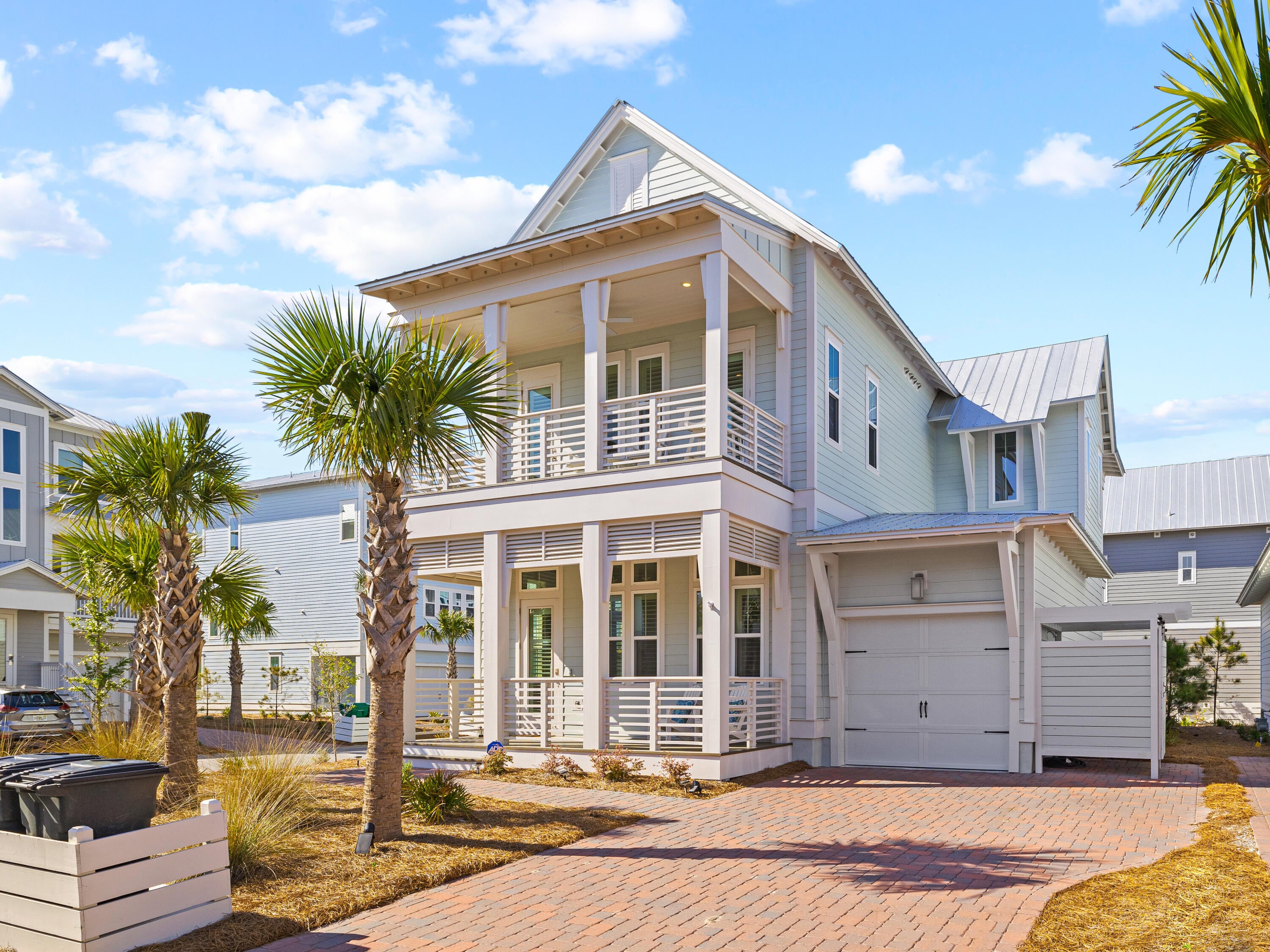 HUGE PRICE IMPROVEMENT! | INCREDIBLE GULF VIEWS | CORNER LOT | BEACH CLUB STEPS AWAY! | BEACH ACCESS WiTH MINUTES | TURN-KEY | | Ideally located on the south side of Prominence on east 30A, this luxury beach home is one of the few in the neighborhood with Gulf views and features the highly sought-after Laguna floor plan. This property is perfectly positioned within walking distance of ''The Hub,'' which consists of a variety of restaurants, shops, and entertainment, and just a quick golf cart ride to the beach. The large resort-style pool of the community of Prominence is only steps away. Upon entry off of the expansive front porch, you are greeted with an open floor plan, incorporating a chef's kitchen with updated finishes and an oversized island, spacious dining area, and living room. Right off of the living area is the first level main suite which is flooded with natural light and has a screened-in porch right off of the bedroom. This suite boasts ensuite bathroom, with two vanities and a walk-in shower, and a large walk-in closet. The first level is completed by a half bathroom, pantry, and garage.

The wood accented stairs lead the way to the second floor where there is a sizable flex space in addition to the remaining bedrooms. The spacious second level main suite features access to a private porch and an ensuite bath with two vanities and rain shower. There are two additional guest bedrooms with ensuite bathrooms and entry to the front balcony with Gulf views!

The newly renovated Deer Lake Beach Access, one of the newest and nicest beach access points on 30A, is just a short stroll away. Completely renovated with loads of parking and new bathrooms, this access also features a pavilion and one of the most beautiful walkovers through the natural dunes. This beautifully renovated beach access is literally minutes away from this home by feet, bike, or golf cart. In addition, the private access to Watersound Beach Club is mere steps away to all of the luxurious amenities it has to offer. This property offers the opportunity for a fantastic investment property, second home, or permanent residence. Future homeowners will have access to enjoy the 30A lifestyle within minutes of their doorsteps. World-class shopping, dining, and entertainment are found only a short walk from the home. Inquire today and start living the coastal lifestyle you deserve!