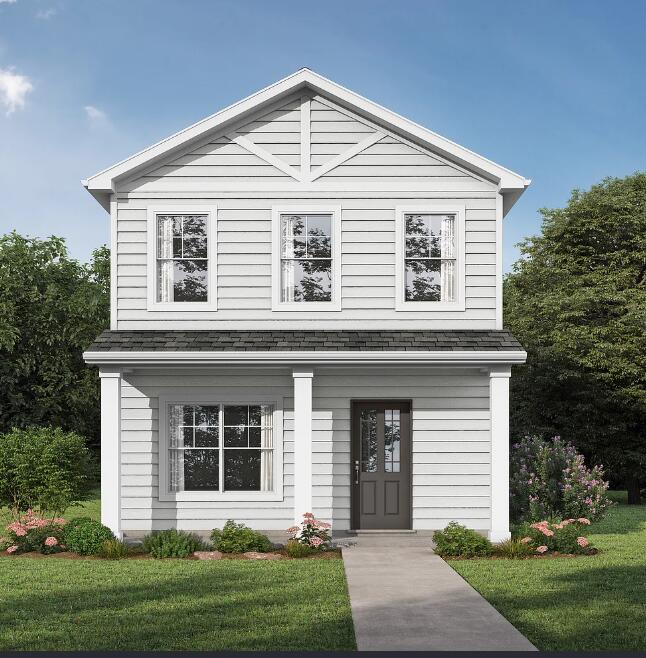 The Cordial. From your huge covered front porch, step inside the comfort of your brand new home. Gather with friends & family in the open layout living space. Savor those conversations & appetizers around the quartz peninsula island in the kitchen. Retreat upstairs to your secluded primary suite featuring a trey ceiling in the bedroom, walk-in closet, dual sinks & a shower in the bathroom. On the other side of the home you have another bedroom with trey ceiling, walk-in closet & full bathroom. Downstairs is the 3rd bedroom & full bathroom. Rear entry garage. Covered porch & a patio out back. Photos/videos are of a similar home, options may not be included.
Includes access to the NEW resort-style pool coming soon to the Nest and Spring-fed lake. To be built home.