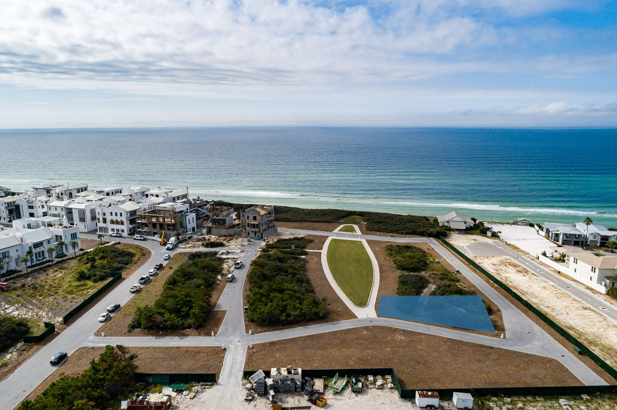 Corner homesite located South of 30A on Bela Gray green.  Entered for comp purposes.