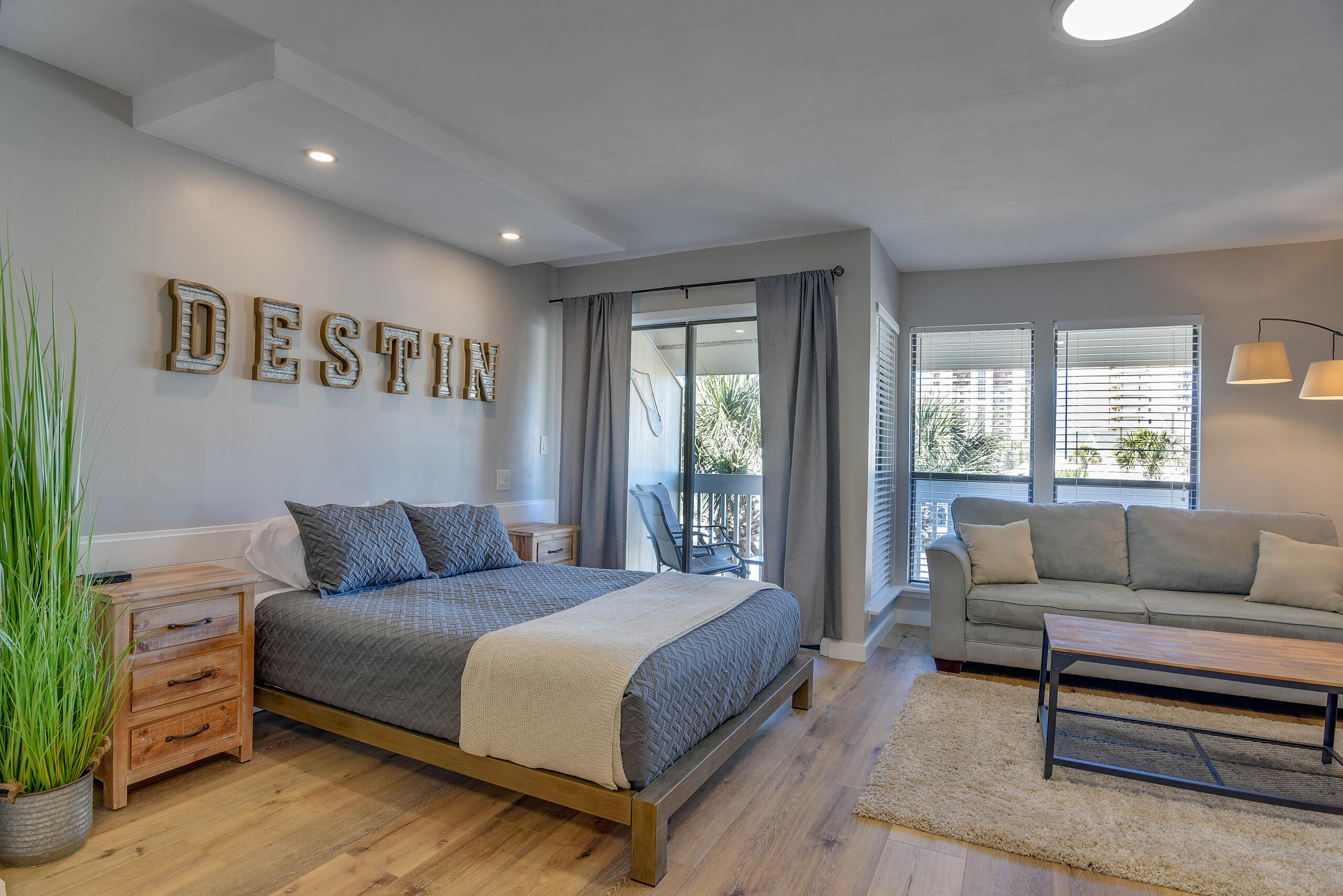 Proven rental history grossing $58K-$65K annually over the past four years. Fully furnished and completely remodeled, including a new A/C unit. Just a one-minute walk to the beach, with partial Gulf views from the balcony-one of the few studio units in gated Sandpiper Cove to offer this.
Enjoy resort-style amenities: multiple pools (including two heated in winter), three hot tubs, tennis and pickle ball courts, a par-3 pitch-and-putt golf course, on-site dining, and a beachfront snack shack for owners and guests.
Sandpiper Cove also features private beach access and a prime central location, just minutes from Destin Harbor--accessible also by water taxi.
