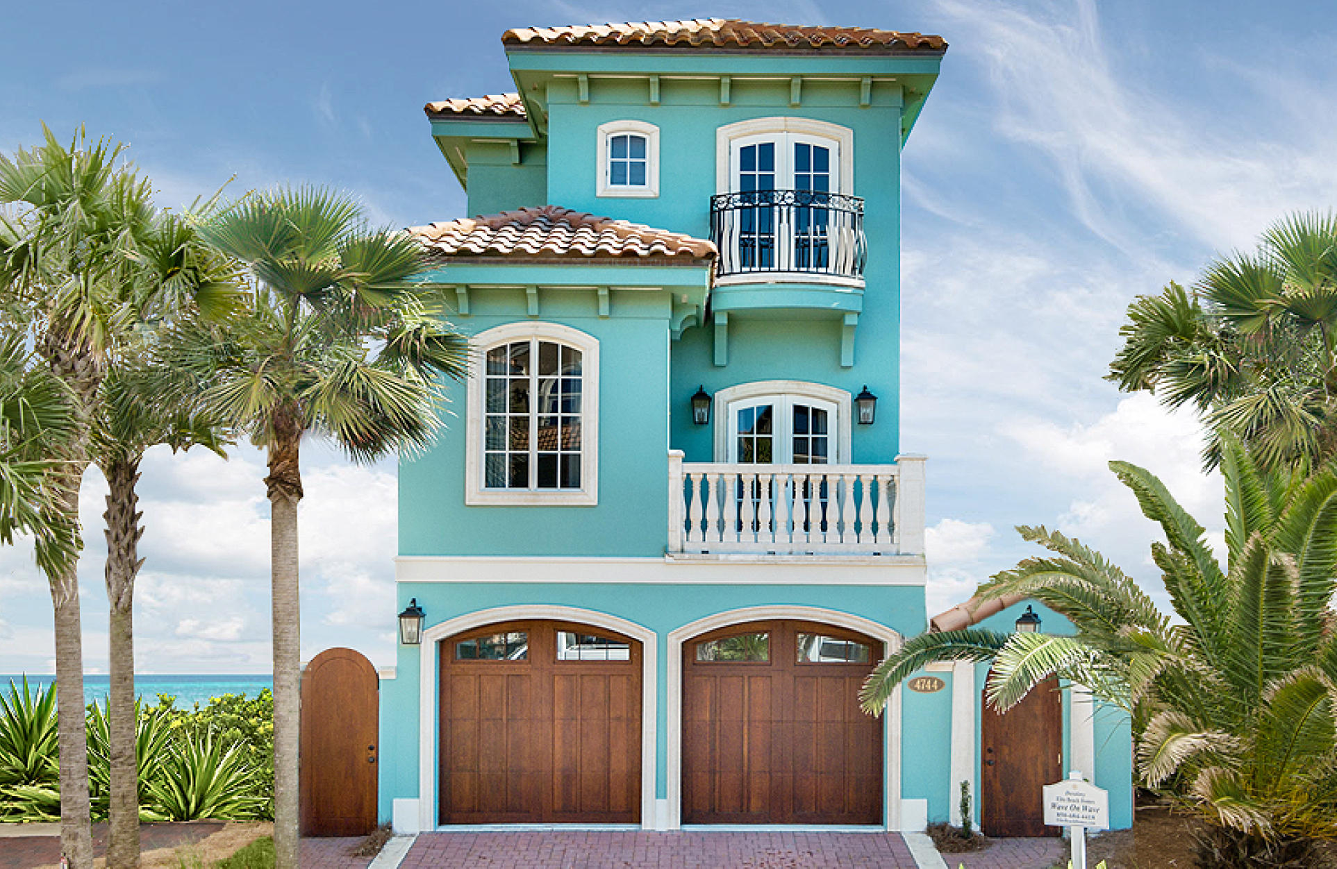 This is a rare opportunity to own this exquisite, three-story gulf front estate, affectionately known as ''Wave on Wave,'' in the exclusive Destiny by the Sea gated enclave in Destin, Florida. Designed by the sought-after Prescott Architect Firm, this concrete, and steel built gulf-front home has spectacular beach views from each of the three levels. Sip your coffee from one of the many outdoor living spaces, as the sun rises, spend the day frolicking along the seashore and toast the sunset once the day is done. This family-friendly beach house will become your family's gathering place for weekends, holidays and the summer, of course.
The family room, located on level two, has beach views from every angle, a gas fireplace, crown molding, and built-in bookcases. (more) The family room doors open to reveal a coastal outdoor living space that provides additional entertaining space, along with breathtaking views of the Gulf of Mexico.  If you enjoy entertaining or your family naturally gravitates toward the kitchen to visit, Wave on Wave has plenty of space to relax and reminisce on the day's adventures, in the large gourmet kitchen with a breakfast bar, custom cabinetry, and gorgeous granite countertops. A chef's dream kitchen with incredible views. A private elevator provides convenient access to each level of beachfront living. 

The master bedroom is a coastal retreat, designed for relaxation. Open the doors to the room's beachfront balcony and let the sound of seagulls and rhythm of the waves lull you to sleep. Or spend some time reading a book in the sitting area, which also showcases Gulf views. Vaulted, wooden ceiling features enhance the coastal feel of this spacious master bedroom. Just off the master bedroom, you'll find the master bathroom, which was designed to provide luxurious comfort in a tranquil beachfront setting, complete with an oversized shower suite and a large soaking tub. 

The main entrance to Wave on Wave features a dramatic winding staircase. The first floor features a large guest room with two sets of arched French doors that open to an outdoor living space/balcony, which provides natural light and full views of the Gulf of Mexico. A full bathroom suite is just off this bedroom. Convenience asks key when you're living by the sea, so this home designed with a laundry room on the first and third floor and electronically retractable hurricane shutters. 

Wave on Wave's first level offers two full bedroom guest suites with an ensuite bathroom with access to the private beach walkover. 

Wave on Wave's third level offers an impressive beachfront master suite intentionally designed with a private vestibule entry as well as framed by a wall of glass, allowing for endless gulf views. The home's fifth bedroom suite is located on this level and has a private ensuite bath, as well. 

This beach house has an oversized garage to hold two cars and even a golf cart for cruising. Ample parking for guests and a quaint courtyard beckons your arrival at the entrance. 

Destiny By The Sea is a fully staffed security guard, gated community of 120 private homes, providing ultra privacy for homeowners, second homeowners, and a handful of celebrities. The beachside community includes an oversize resort-style swimming pool oasis, hot tub, workout facility, and a clubhouse entertainment area. Beach access is private and consists of a beach concierge service with rental chairs and umbrellas. Call now to schedule a FaceTime tour of this home or to schedule a private appointment. As a vacation rental home, Wave on Wave produces an enviable rental income of $260,000+, with little effort and an excellent property management team.

About Destin, Florida: Stunning white beaches, challenging golf, and world-famous fishing defines the Emerald Coast city of Destin. 
Situated front and center on the Gulf of Mexico in northwest Florida, Destin is rightfully famed for its sugar-white sands and emerald-hued waters.
And due to its plentiful bounty of fishing opportunities and catch of days, Destin is widely known as the "world's luckiest fishing village."