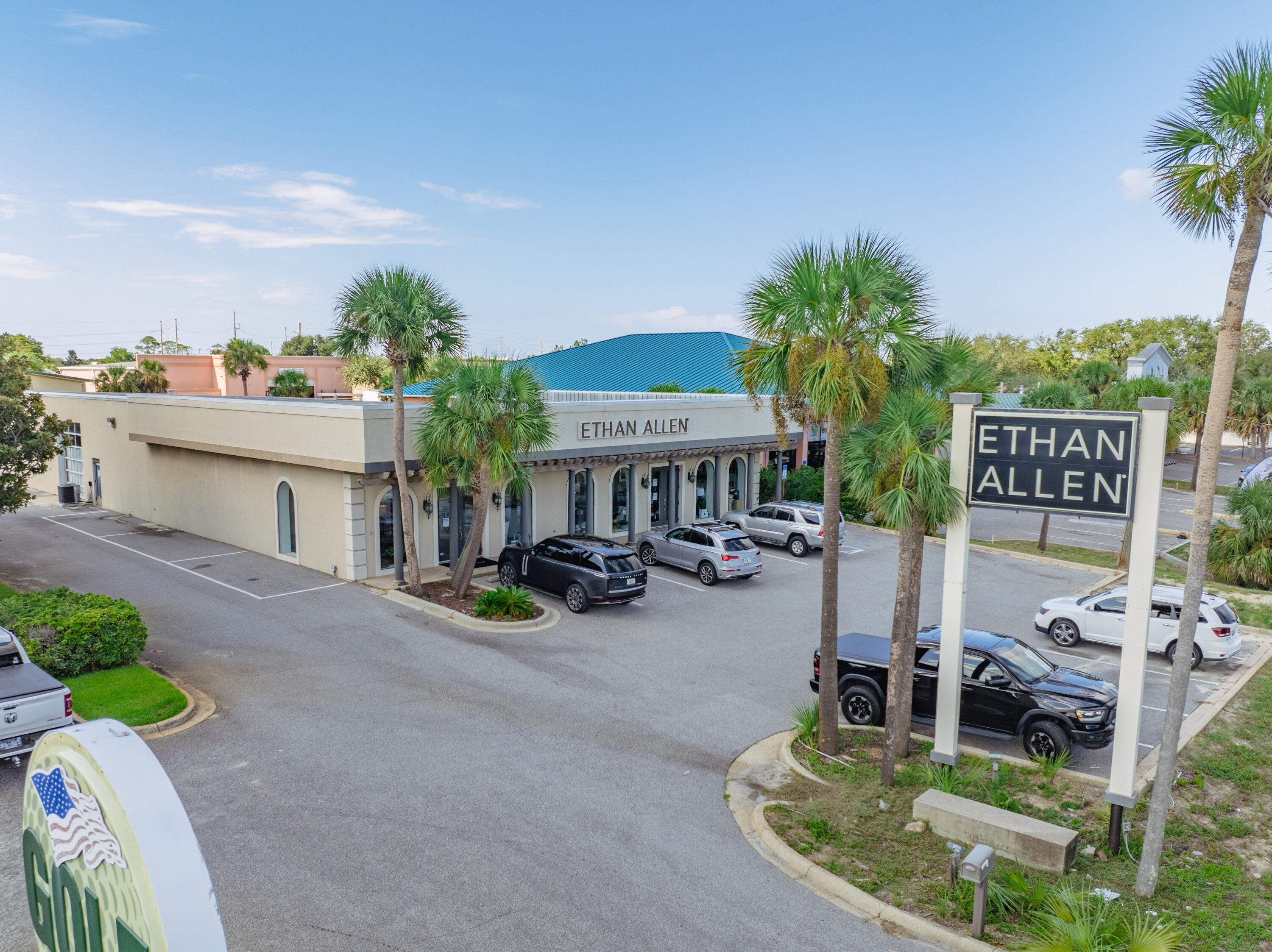 Exceptional freestanding retail building currently occupied by Ethan Allen Home Design Studio, located along the most synergistic stretch of Highway 98 in Destin, Florida!  Its expanse of nearly 7,500 square feet, beautifully finished throughout, together with its flex space, will accommodate a host of viable use scenarios.  The storefront exhibits beautiful architectural detail through its arbored trellis façade.  The logistics are exceptional, offering a service drive alongside the building, reaching a large commercial overhead door along the eastern building elevation, which is perfect for receiving from large trucks.  The rear of the parcel also offers phenomenal ingress/egress, which also contains a large overhead door.  The site contains ±16 car parking spaces. Please inquire for further details and to schedule a private showing.  The listing agent(s) must accompany all showings.  All showings require a minimum of (48)-hours of advanced notice.