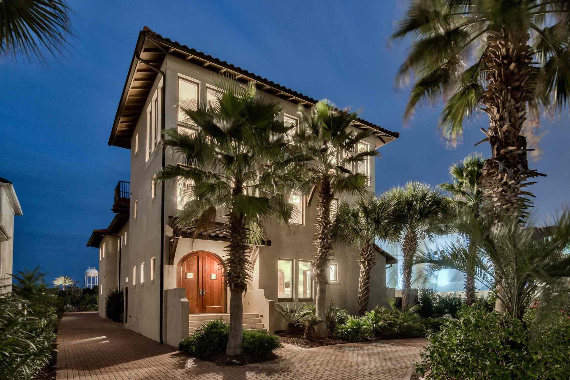Recently appraised for $4,400,000! ''Andalusia'' is a spacious, 7,200 sq ft (4,862 Heated & Cooled) Mediterranean style home located within 175 walking steps to the beach. This spectacular home features magnificent Gulf views, a spacious and secluded courtyard, and a total of seven bedrooms sleeping up to 18 people comfortably. Paradise By The Sea, one of the most prestigious neighborhoods in the area, is home to many of 30A's most extravagant properties. ''Andalusia'' is no different, as no detail was spared in the construction of this beautiful home.
With travertine floors, decorative tiles, and walnut flooring and woodwork throughout, this home is sure to wow! The 2 wing design is connected by a 45' long, covered corridor walkway w/ Gulf Views, and ample outdoor seating that overlooks the large courtyard pool & over 2500 sqft of outdoor living space. 

Paradise by the Sea is a private, gated community south of Scenic Hwy 30A which offers approximately 1,000 linear feet of spacious and remote beachfront! This community is surrounded by the Seacrest, Rosemary and Alys Beach communities, where everyone can enjoy the short walk to artisan coffee, dining at fine restaurants, boutique shops and more! 

Buyer is responsible for personally verifying details about this property. Any information contained in this listing is believed to be accurate but is not guaranteed.