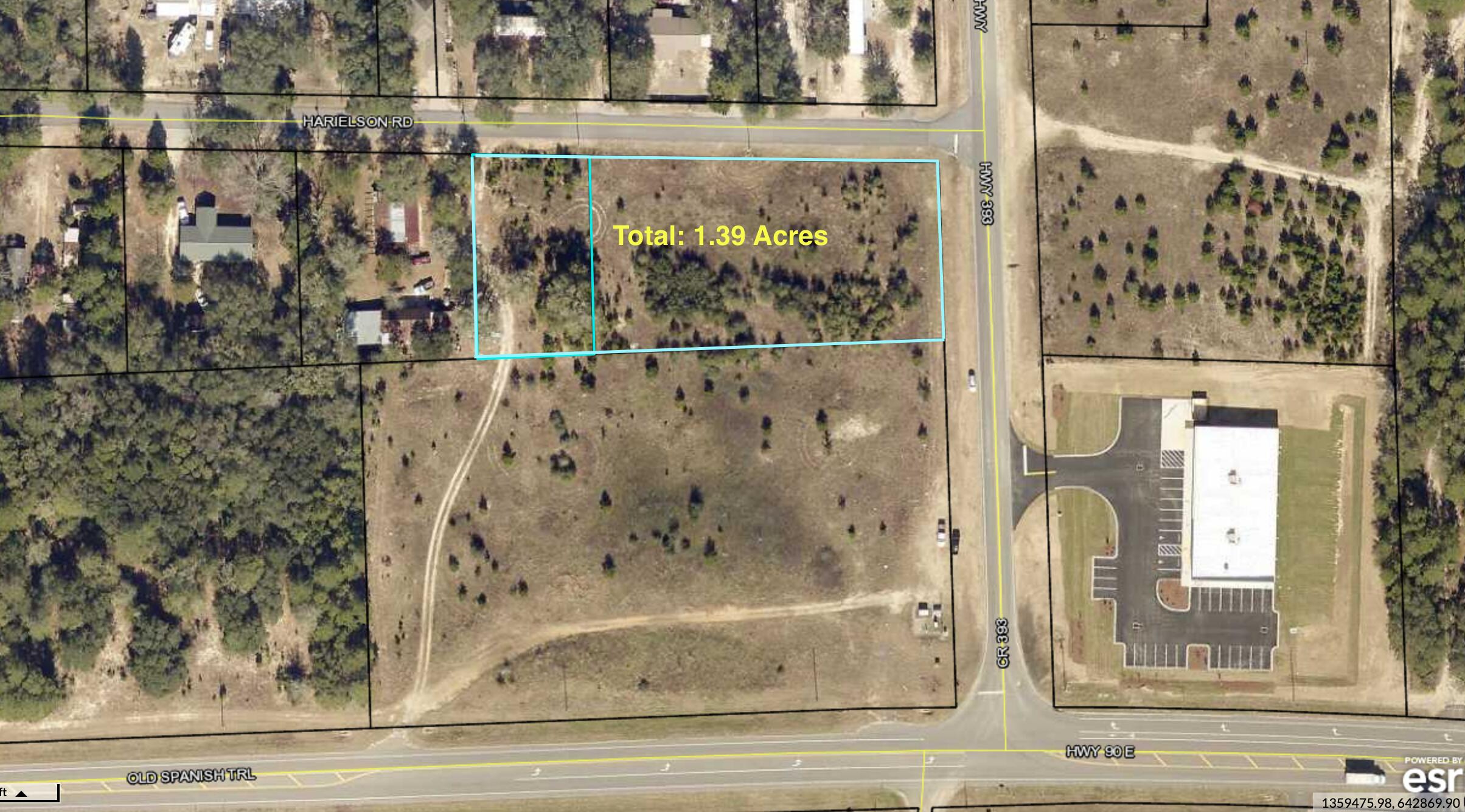 We're pleased to announce the sale of several vacant land parcels totaling over 1,171 Acres in the Crestview Market Area between Interstate 10 and Highway 90. This particular listing consist of a 1.39 Acre Commercial Hard Corner Parcel(s) of Harielson Road and Co. Hwy 393 and is  ZONED COMMERCIAL MIXED USE . The Parcel I.D.'s being offered For Sale in this listing are as follows: 15-3N-22-0000-0018-0020 & 15-3N-22-0000-0006-0000.