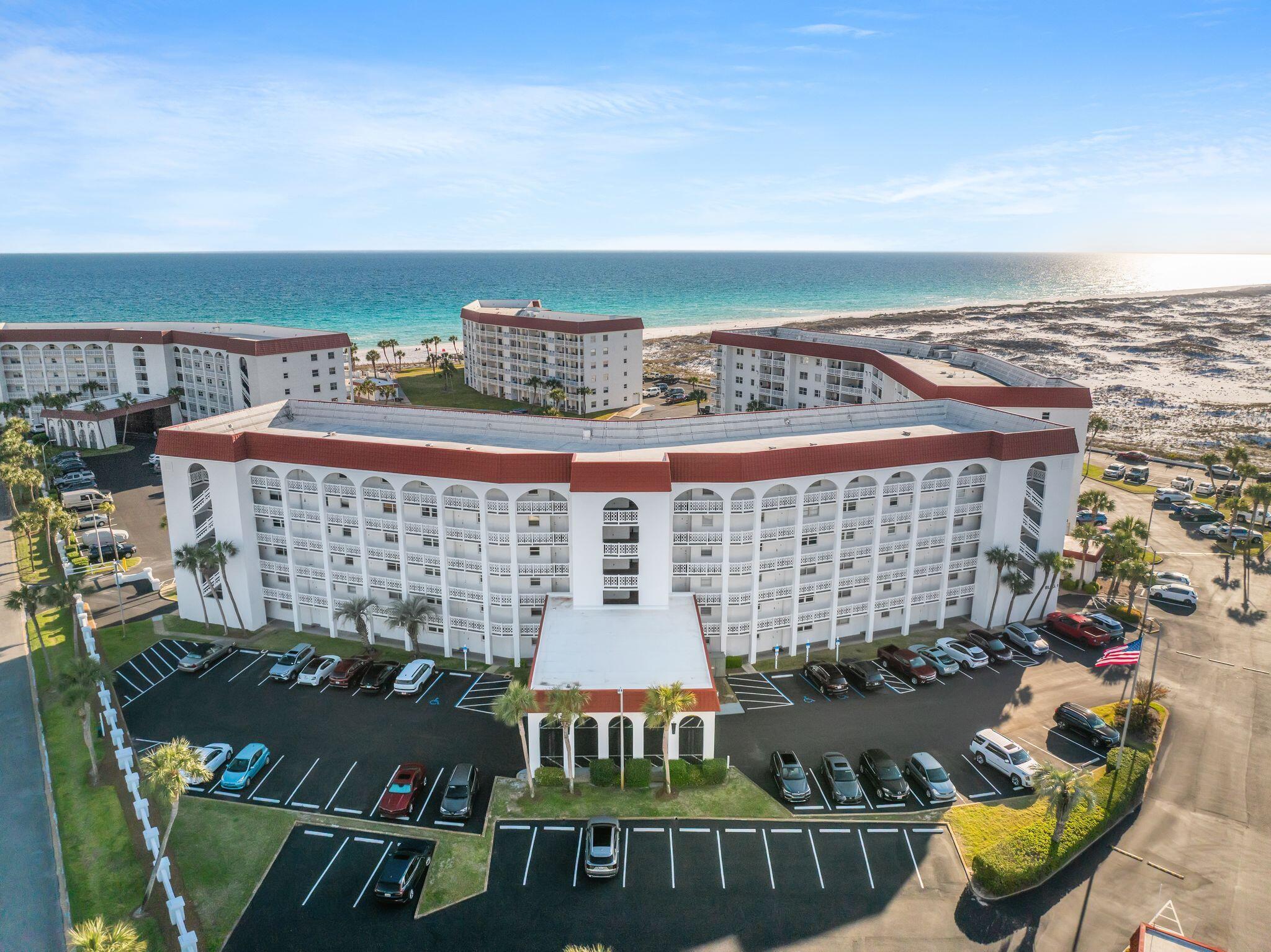 New HVAC as of 5/9/26!
Elevated Beach Living at El Matador! Perched on the 5th floor, this stunning 2BR/2BA condo offers the coastal retreat you've been dreaming of. Wake up to breathtaking views of the Gulf of Mexico from your private balcony. The open-concept living area is filled with natural light, creating an airy, inviting space perfect for entertaining or unwinding after a day in the sand. New LVP floors make this unit move-in ready. Located at the quiet western end of Okaloosa Island, El Matador borders miles of protected shoreline, offering a peaceful sanctuary with world-class amenities including two pools, tennis/pickleball courts, a fitness center, and gated security. Whether you're looking for a primary residence or a high-performing vacation rental, this 5th-floor gem is a rare find! Book a showing today!