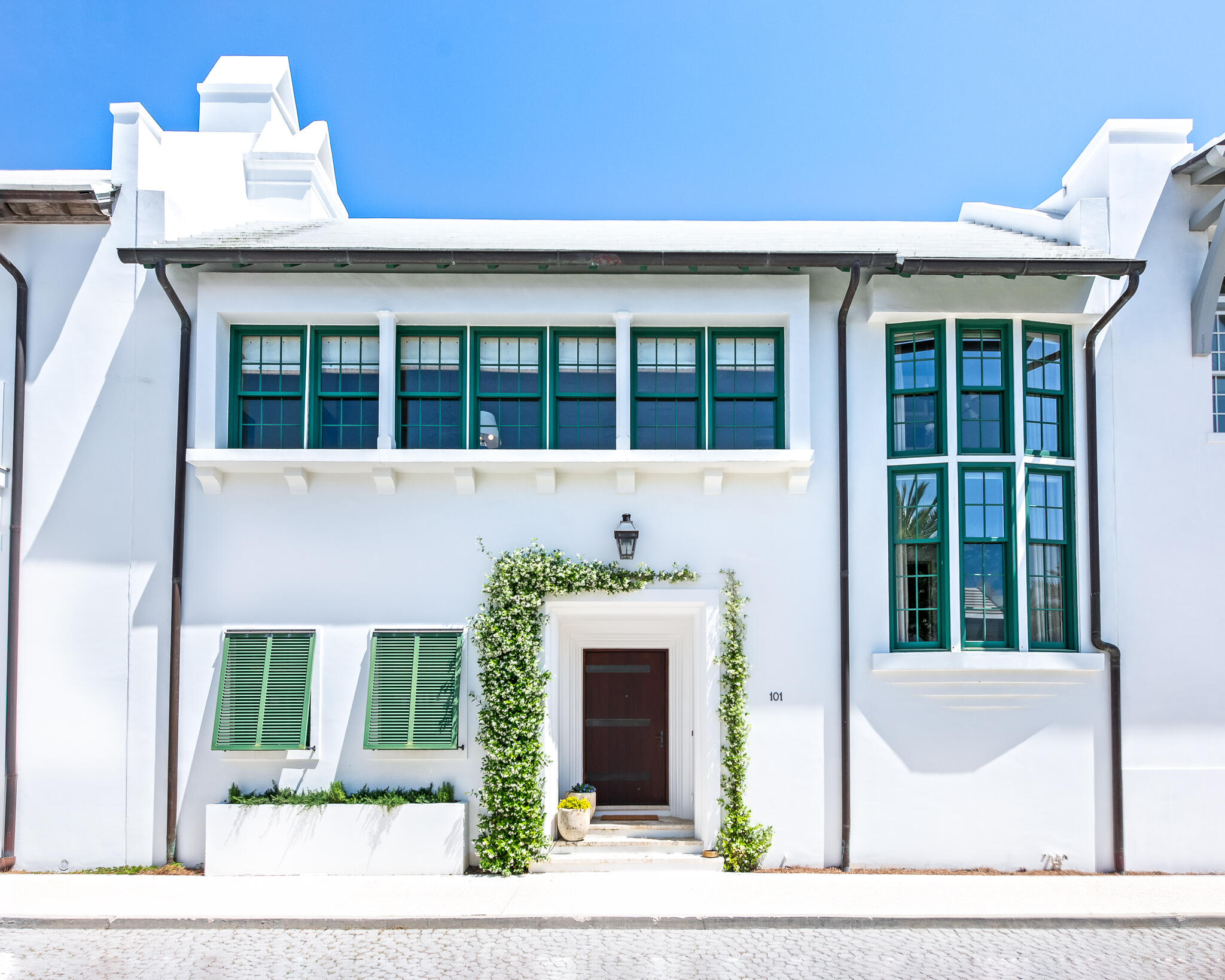 Welcome to the new South of 30A offering of 101 S. Charles Street in Alys Beach. This home, designed by the renowned Ike Kligerman Barkley architectural firm, is truly an amazing home with its strategic location overlooking Palmera Park.  The picturesque view looking upon Palmera Park creates an exceptional aesthetic appeal complimenting the home's location. 

101 S. Charles Street is located approximately 250 yards from the Alys Beach Gulf Green beach access making for easy arrival to the sun, sand, and water with the private owner's Beach Club close by.  The inclusion of custom furnishings that align with the Alys Beach lifestyle adds to the appeal of this property. The spacious living area of 2912 ft.² encompasses four bedrooms having 3 1/2 bathrooms. The primary suite, being private and separate from the guest bedrooms, provides a sense of tranquility as you walk the gallery hall of windows and art leading to the primary bedroom.

One of the highlights of this home is the expansive courtyard, complete with a swimming pool, perfect for relaxation and entertaining guests. Additionally, the covered loggia overlooking the pool adds to the outdoor entertainment space providing shade and outdoor dining opportunities.

For those who enjoy elevated views, the second level features a roof terrace off the living room, providing an ideal spot for cocktails and dining while enjoying the peaceful privacy of your home's encapsulated outdoor amenities.

101 S. Charles Street offers a combination of stunning design, thoughtful amenities, and a desirable location in Alys Beach South of 30A.  All furnishings and art convey with the sale.

Welcome to the new South of 30A offering of 101 S. Charles Street in Alys Beach. This home, designed by the renowned Ike Kligerman Barkley architectural firm, is truly an amazing home with its strategic location overlooking Palmera Park.  The picturesque view looking upon Palmera Park creates an exceptional aesthetic appeal complimenting the home's location.

101 S. Charles Street is located approximately 250 yards from the Alys Beach Gulf Green beach access making for easy arrival to the sun, sand, and water with the private owner's Beach Club close by.  The inclusion of custom furnishings that align with the Alys Beach lifestyle adds to the appeal of this property. The spacious living area of 2912 ft.² encompasses four bedrooms having 3 1/2 bathrooms. The primary suite, being private and separate from the guest bedrooms, provides a sense of tranquility as you walk the gallery hall of windows and art leading to the primary bedroom.

One of the highlights of this home is the expansive courtyard, complete with a swimming pool, perfect for relaxation and entertaining guests. Additionally, the covered loggia overlooking the pool adds to the outdoor entertainment space providing shade and outdoor dining opportunities.