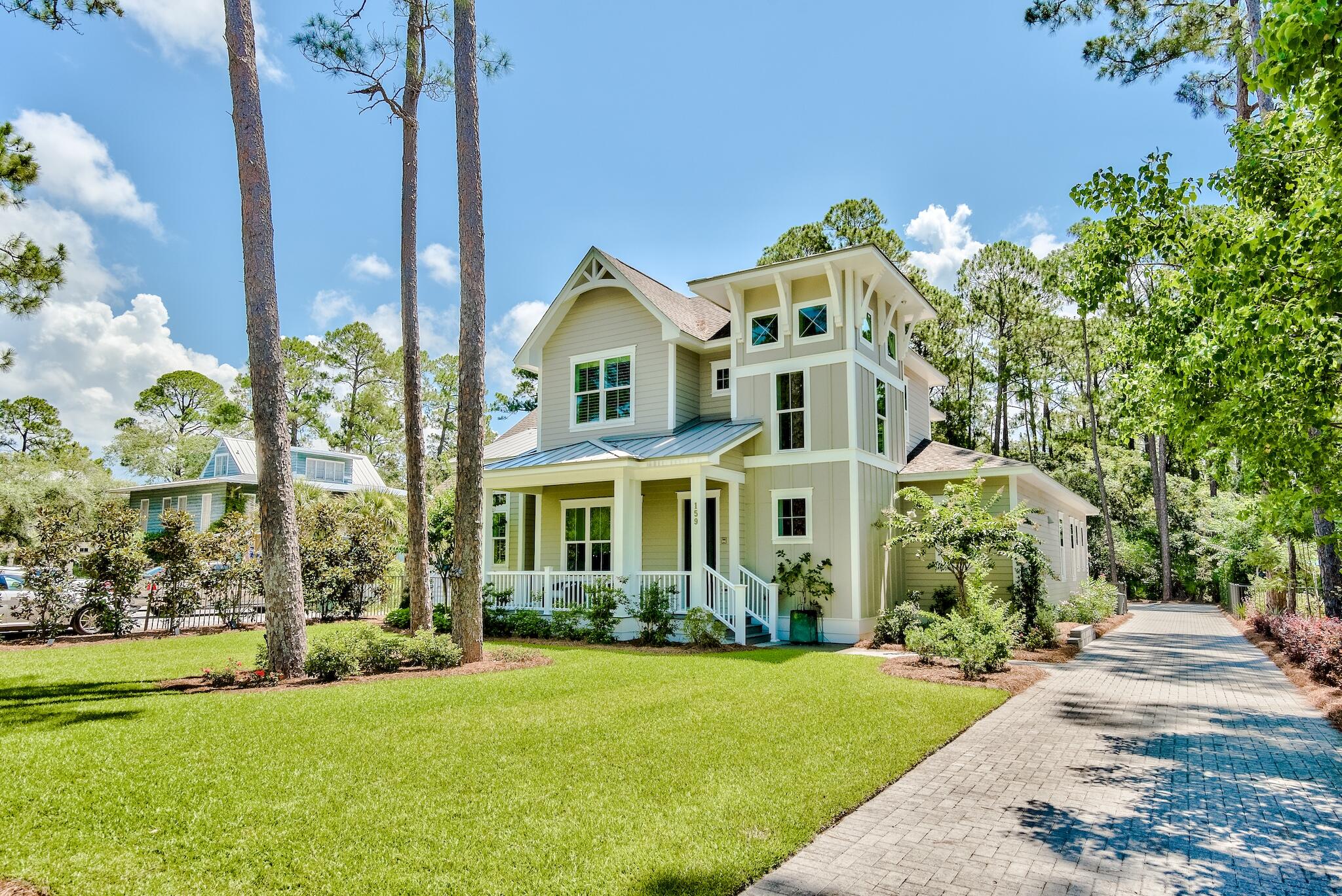 This Arthur Rutenburg smart home boasts superior architectural design with modern upscale finishes. A heated pool provides an oasis between the main home and the well appointed guest quarters.  Stainless kitchen appliances, quartz counter tops, and elevated ceilings throughout. Oversized butler pantry and owners closets on first floor.
Tv and stereo wired throughout main and guest homes giving each room blue tooth capabilities. Study and pool house den have queen pull out beds allowing the home to sleep 12 people comfortably. A true paradise with a fenced in back yard surrounded by natural vegetation. An oversized garage is attached to the pool house providing additional storage. This coastal beauty offers privacy, luxury living and quick beach access.