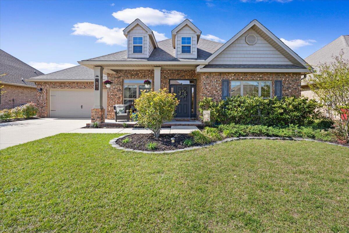 Welcome to this stunning one story brick home offering 3,144 square feet of beautifully designed living space. Featuring 5 spacious bedrooms, 3 full bathrooms, a formal dining room, and a dedicated office/flex space. The open floor plan is perfect for both everyday living and entertaining, highlighted by custom accents, LVP flooring and granite countertops.

This home has ample storage throughout, making it easy to stay organized while enjoying a clean, open feel. Step outside to a large covered patio, sprinkler system and storage building making it perfect for relaxing or hosting gatherings year-round. The neighborhood, Redstone Commons has a clubhouse with a pool, playground and dog park. Ideally located across the street from both the elementary and middle schools and with quick access to shopping, downtown Crestview and the I-10, convenience is at your doorstep. This is the perfect place to call home!