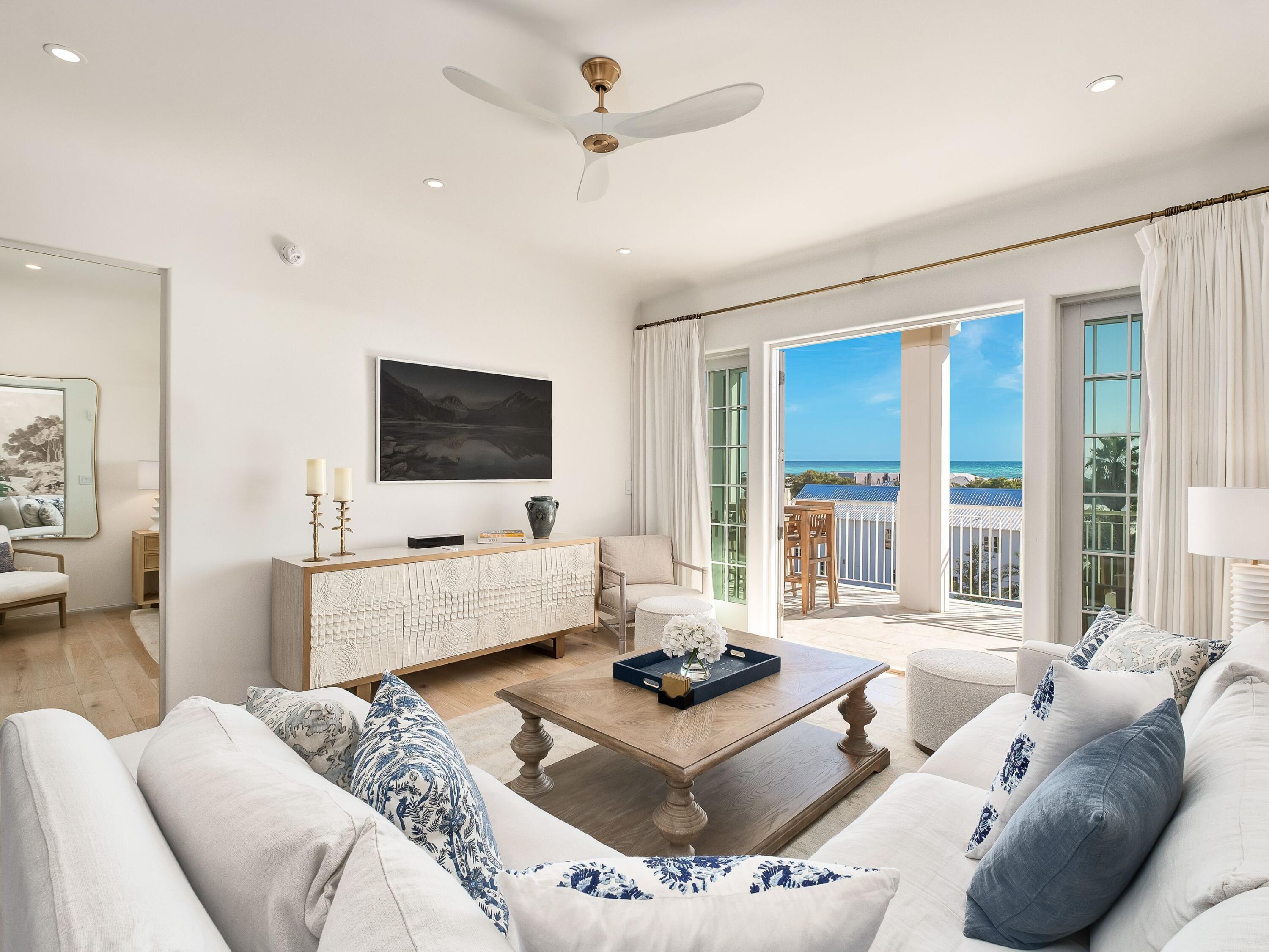 A polished coastal lifestyle unfolds at 45 West Solaire Way 303, a refined residence offering modern design, thoughtful details, and an elevated lock-and-leave experience along Scenic Highway 30A. Nearly brand-new and beautifully appointed, this two-bedroom, two-and-a-half-bath condo with a built-in bunk area delivers 1,395 square feet of finished living space that feels both fresh and sophisticated while offering amazing gulf views.

The interior is light-filled and composed, featuring plush designer furnishings, curated décor, and high-end finishes throughout. An open-concept living and kitchen area creates an easy flow for entertaining or quiet evenings at home, while expansive windows and doors invite natural light and tranquil views. Just beyond, an oversized balcony extends the living space outdoors and offers an ideal setting for morning coffee, sunset gatherings, and warm gulf breezes. 

Ownership includes access to a full suite of resort-style services designed to simplify and elevate everyday living. From concierge coordination and dining reservations to private pools, beach club access, and seamless property management options, every detail is thoughtfully handled. A rooftop gulf-view pool crowns the building, offering lounge areas and sweeping coastal vistas that feel like a private retreat above 30A.

Set within the emerging luxury coastal environment built around walkability, wellness, dining, and art, this Kaiya Club Residences benefits from both current offerings and a vision for future growth. Planned additions such as new restaurants, boutique hospitality, wellness experiences, and curated programming further enhance long-term appeal and value.

Whether envisioned as a refined second home, a low-maintenance primary residence, or a luxury investment, 45 West Solaire Way 303 presents an elevated coastal opportunity defined by service, style, and forward-thinking design.