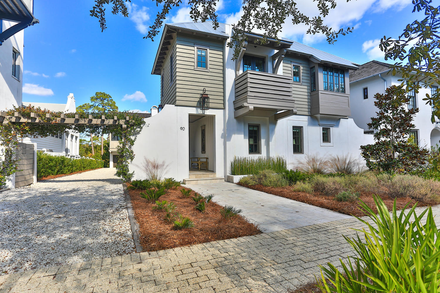 Custom built home on one of the largest, quietest lots in Rosemary! This home has never been rented and was designed as a primary home with gracious sized rooms, large closets and tons of storage. Elegant, tasteful finishes won't require an update. First floor features a gorgeous 2-story living/dining area with stone flooring, huge eat-in kitchen with custom cabinets, butler's pantry, and guest bedroom all open to fantastic courtyard with pool and covered dining area with fireplace. Mudroom with washer/dryer are off the back entrance. Upstairs master has vaulted ceilings, large master bath with separate soaking tub and walk-in closet. 2 additional bedrooms that share a Jack and Jill bath, and another washer/dryer complete the upper floor layout. This large lot allows for 2-car guest parking behind the main house, plus 2-car garage. The detached Carriage house features a fireplace, separate bedroom and sleeping loft. The private outdoor deck is great for entertaining with a cozy outdoor fireplace, and overlooks the new, beautifully landscaped dog park. If you are looking for a move-in ready home, with gracious indoor and outdoor entertaining areas, this is a must see! Buyer to verify all measurements.