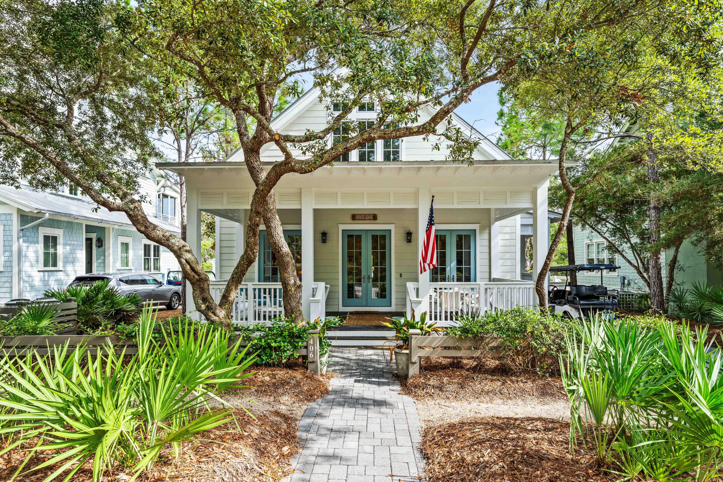 Welcome to your dream home in Watercolor! This stunning 3-bedroom, 3.5-bathroom residence spans a generous 2,486 square feet, perfectly nestled on a 6,380 square foot lot. Designed for comfort and style, this home offers an inviting open kitchen equipped with a sleek island, modern appliances including a dishwasher, microwave, and even a wine cooler for the connoisseur.

Enjoy cozy evenings by the fireplace or relish the cool breeze on your charming porch. The formal dining room is perfect for hosting gatherings, while the kitchen dining area offers a more casual setting for meals. With completely replaced central AC system and added hot water pump to ensure hot water up and downstairs while all showers in use at once, your daily routines will be a breeze. Outdoor enthusiasts will love the community amenities, featuring a refreshing pool, tennis court, and playground. Plus, carport parking ensures your vehicle stays protected. Embrace the laid-back lifestyle of Watecolor today! This information is believed to be accurate, but without any warranty.
