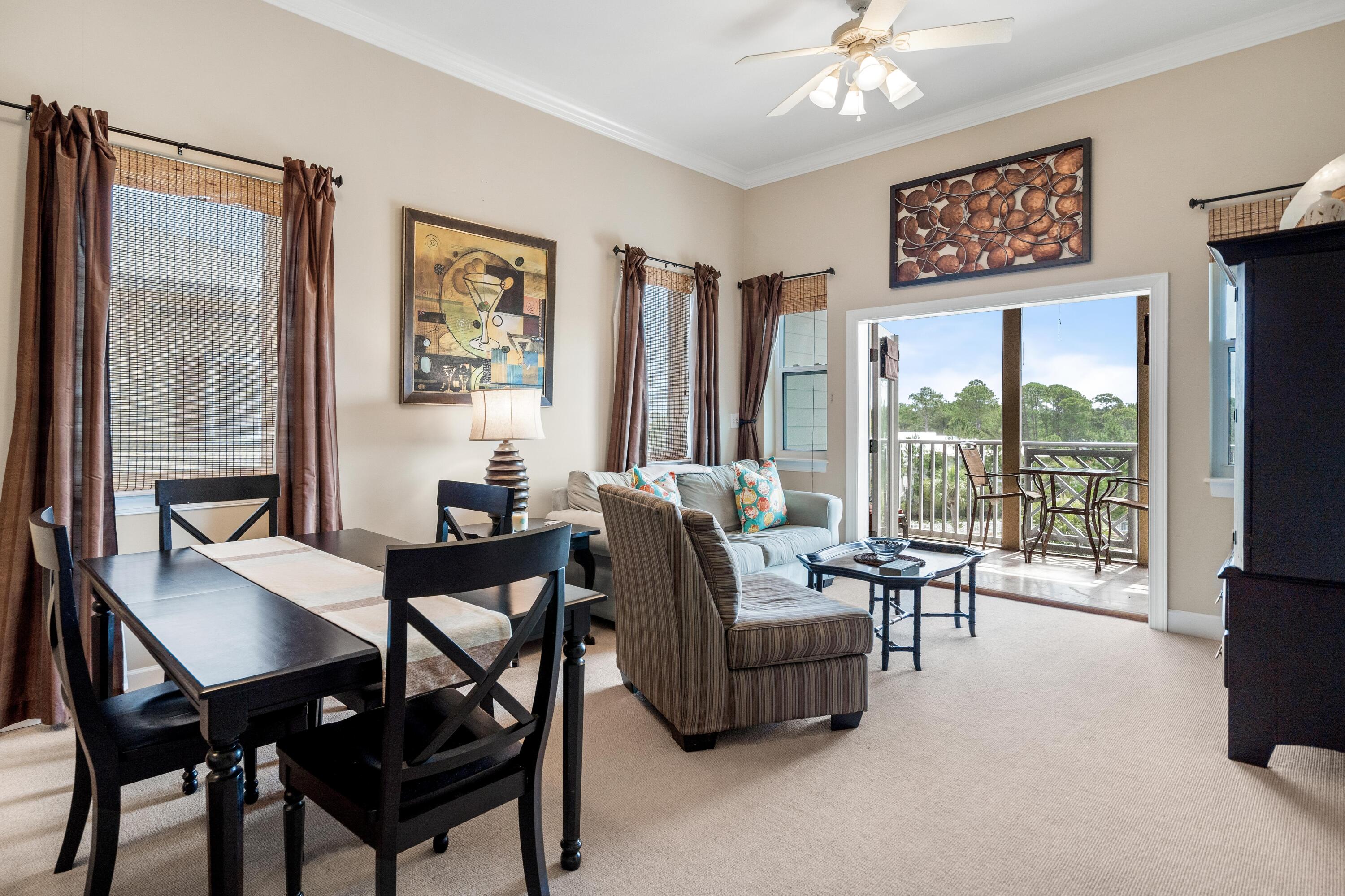 Unit 1410 at Seagrove Highlands is a well maintained 3 bedroom / 2 bathroom top floor corner unit with 10' ceilings throughout. Owned since 2011 by the current owners, this unit has been used sparingly and only by the owners and their immediate family. This turnkey investment property is being sold fully furnished with upwards of $55,000 in rental projections.

Built in 2006, Seagrove Highlands offers the best value on 30A to investors looking for a minimum of three bedrooms. This two building condominium in the heart of Seagrove offers a great location for owners and guests alike as it is walking distance to the beach and is positioned just a short ride from both Seaside and Watercolor. If you are looking for a value buy on 30A look no further than Unit 1410 at Seagrove Highlands.